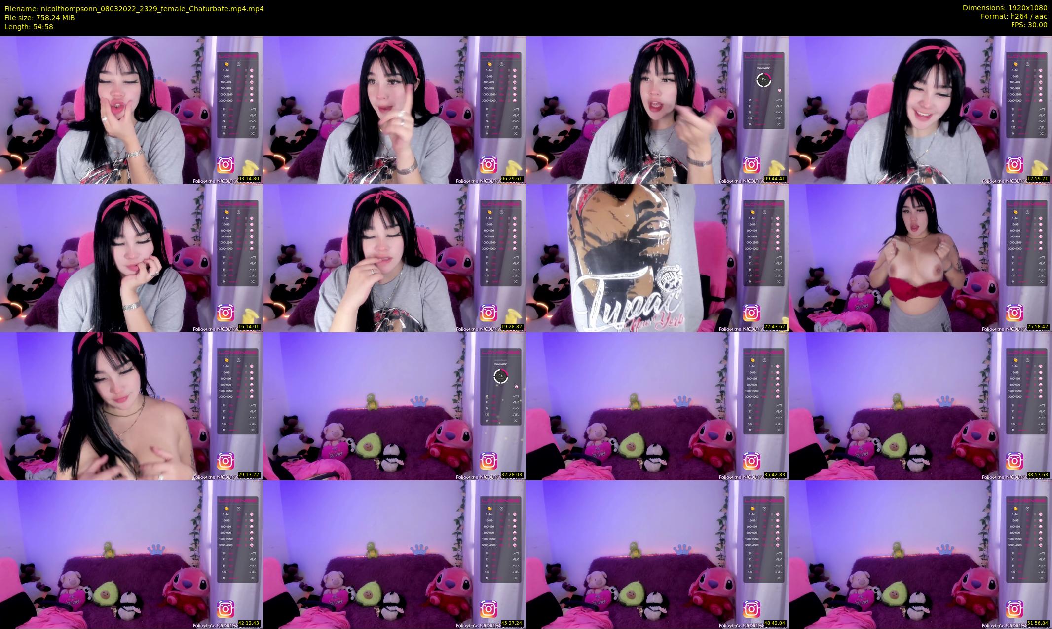 nicolthompsonn — 55 minute Chaturbate female cam show recording, 1080p, Mar 8, 2022