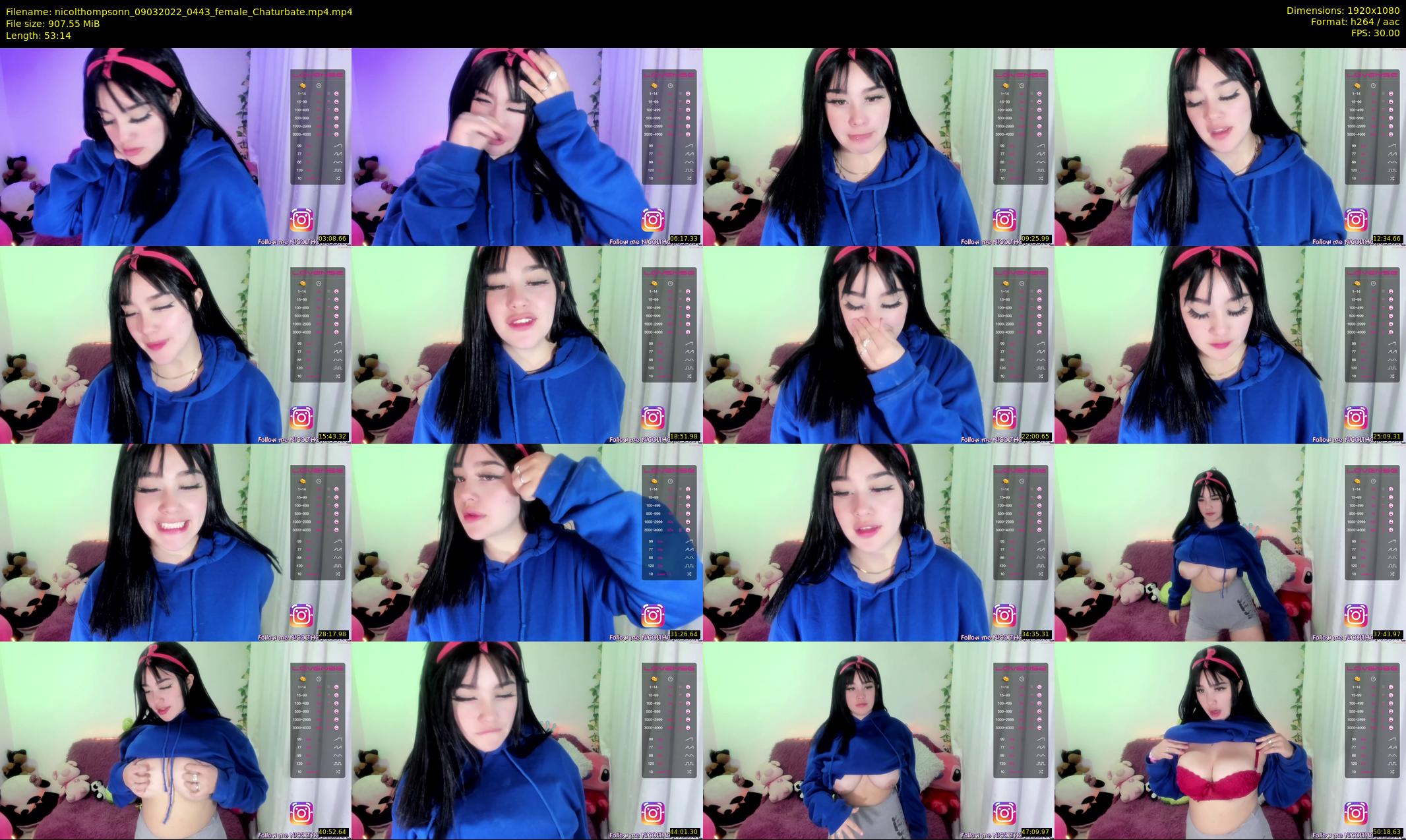 nicolthompsonn — 54 minute Chaturbate female cam show recording, 1080p, Mar 9, 2022