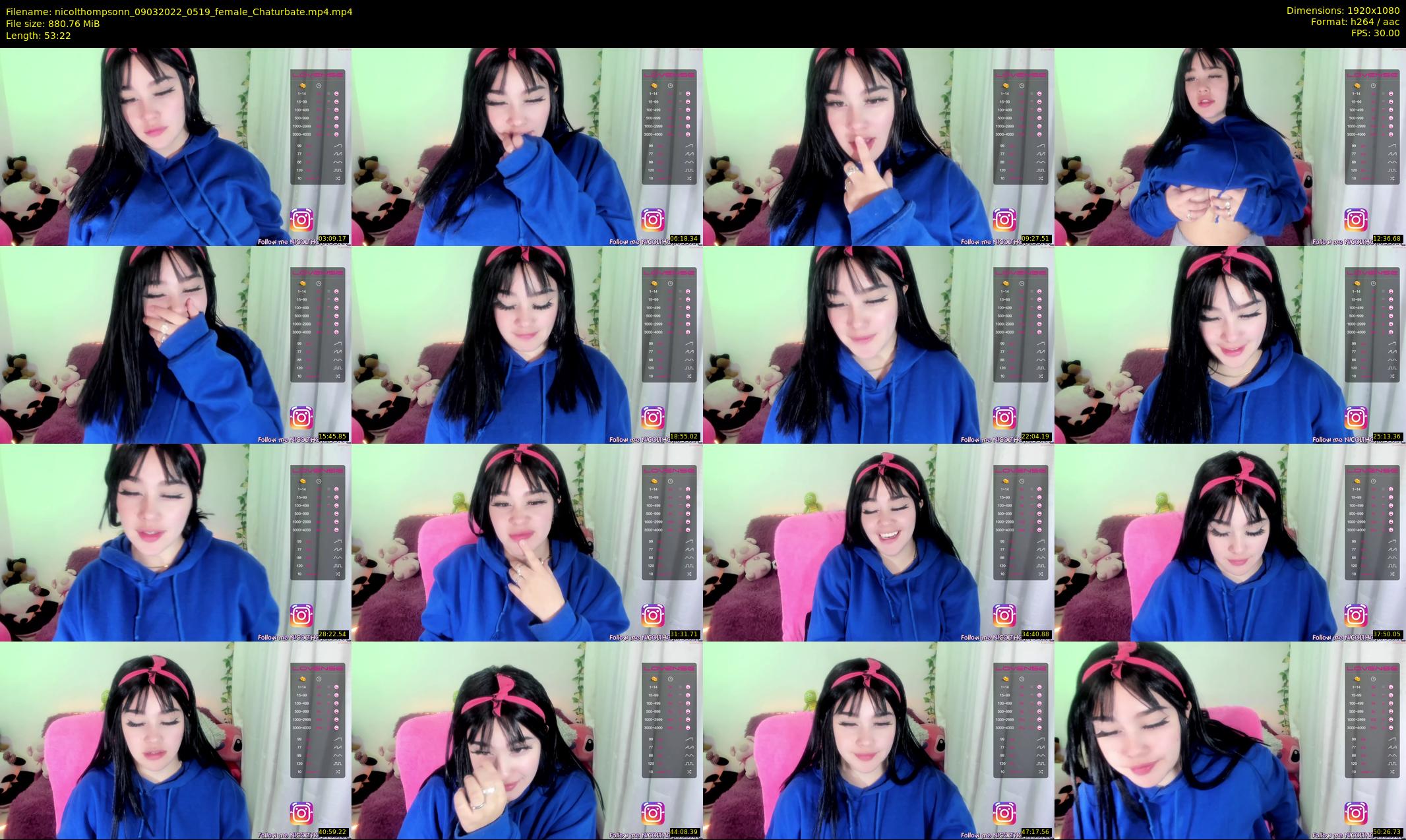nicolthompsonn — 54 minute Chaturbate female cam show recording, 1080p, Mar 9, 2022