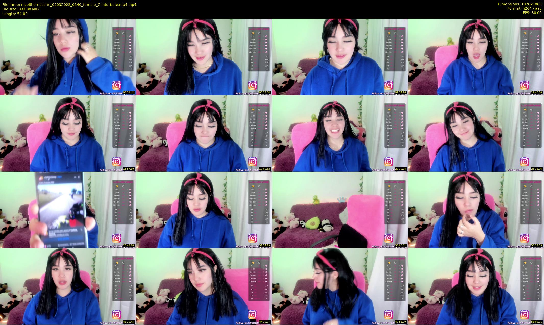 nicolthompsonn — 54 minute Chaturbate female cam show recording, 1080p, Mar 9, 2022