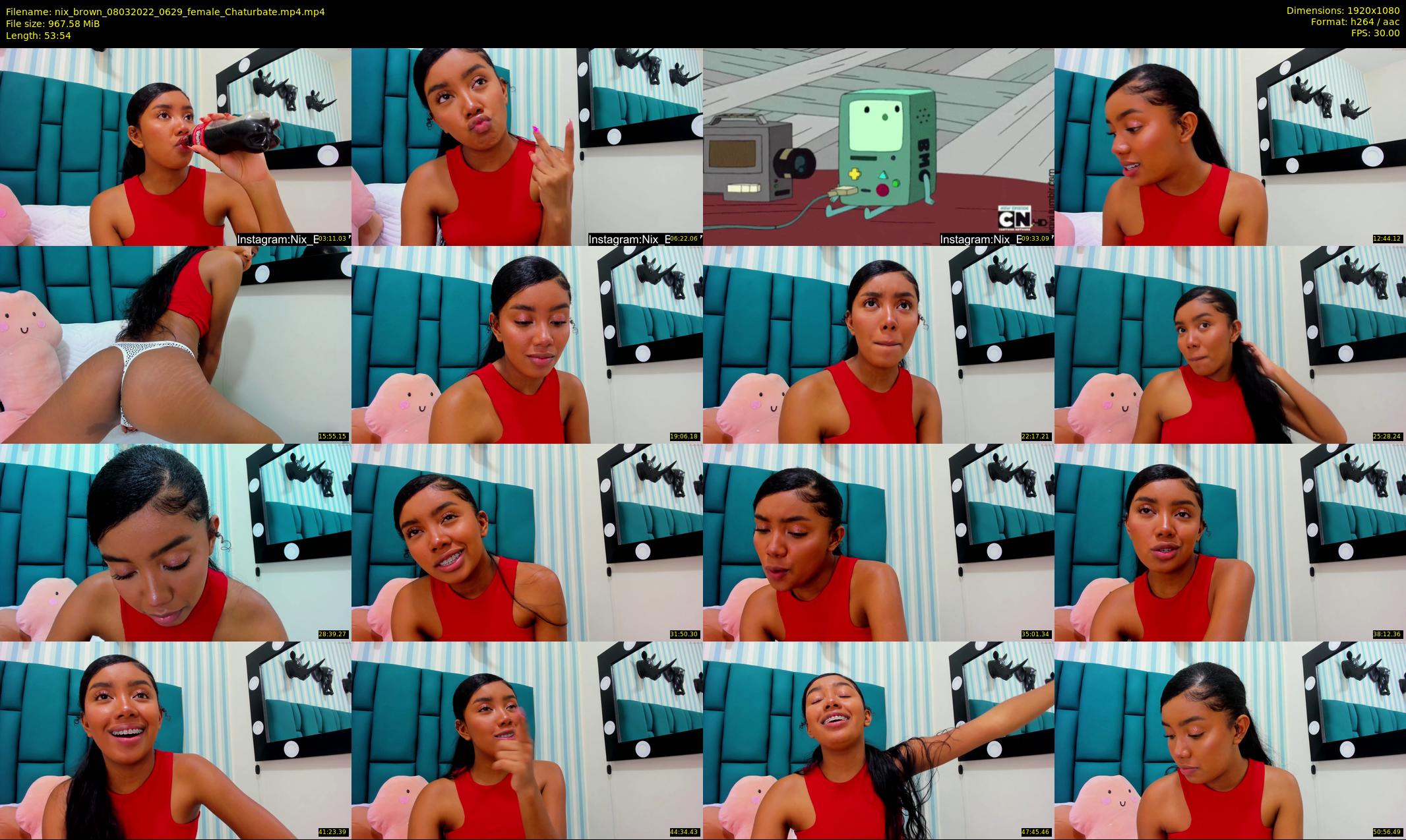 nix_brown — 54 minute Chaturbate female cam show recording, 1080p, Mar 8, 2022