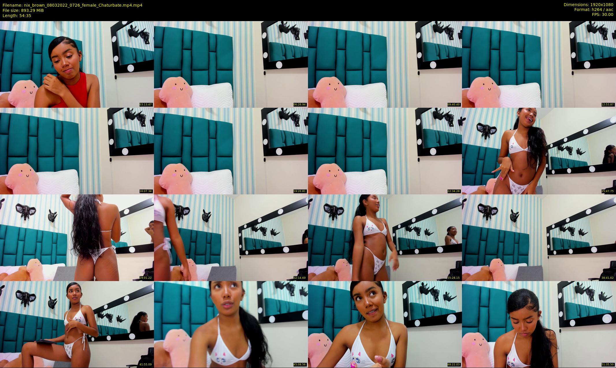 nix_brown — 55 minute Chaturbate female cam show recording, 1080p, Mar 8, 2022