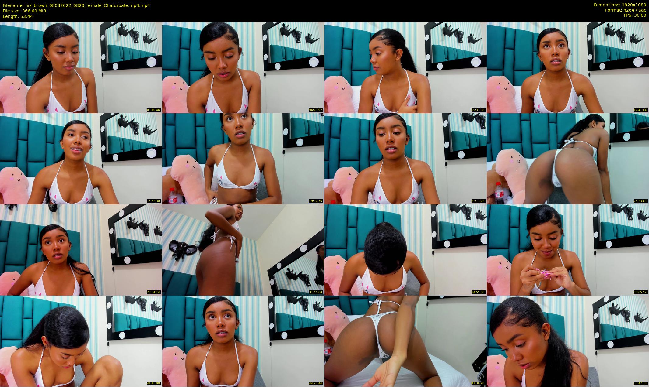 nix_brown — 54 minute Chaturbate female cam show recording, 1080p, Mar 8, 2022