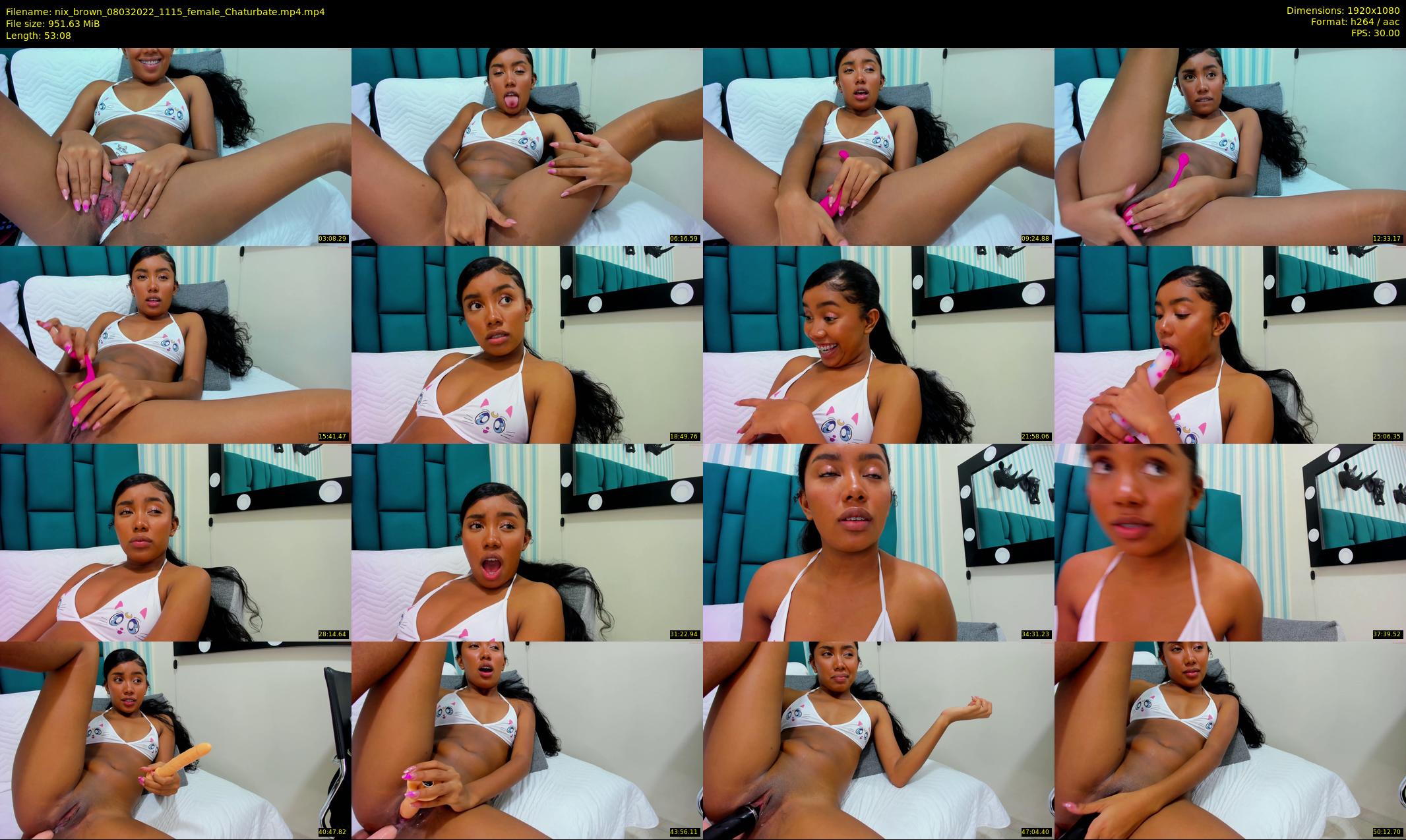 nix_brown — 54 minute Chaturbate female cam show recording, 1080p, Mar 8, 2022