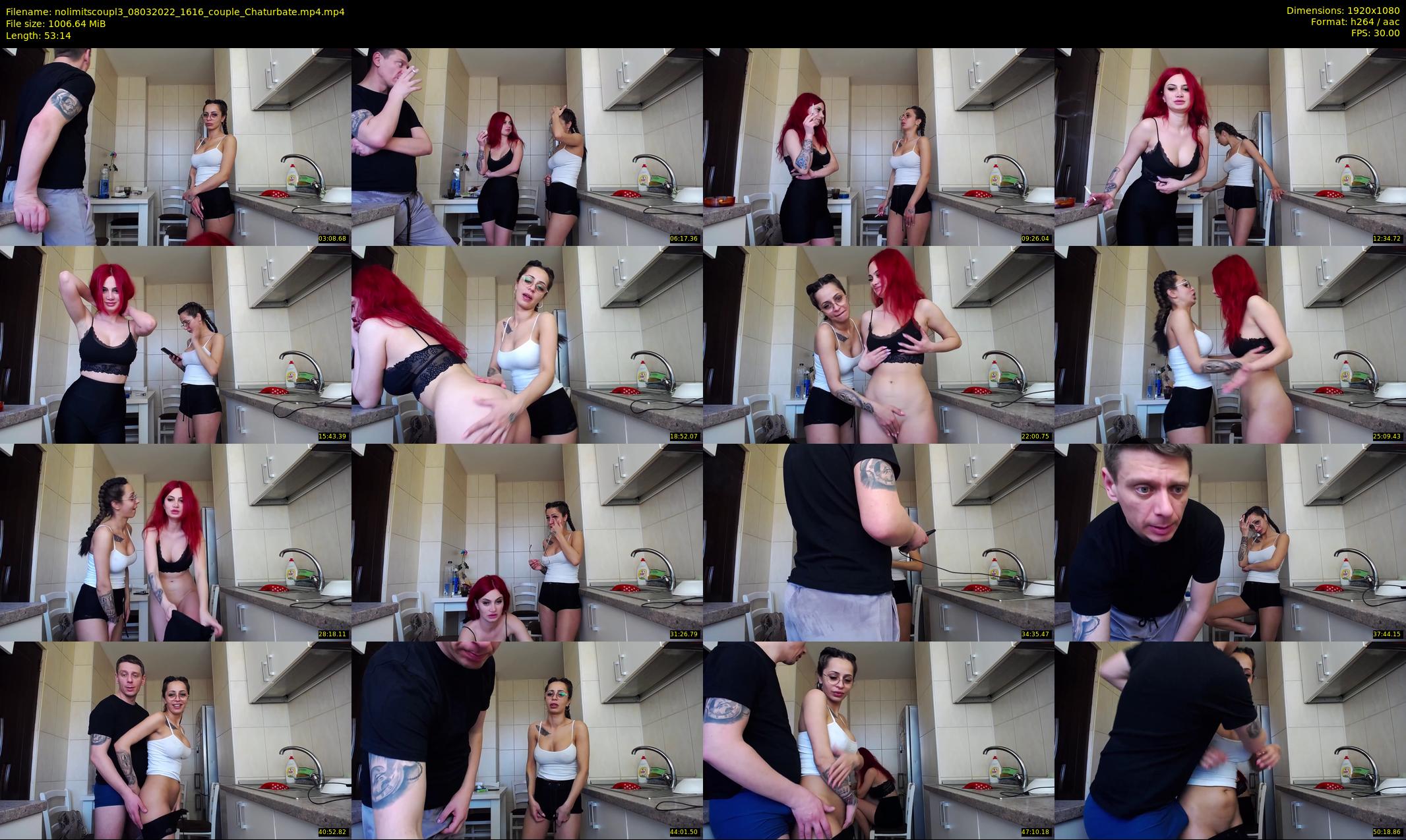 nolimitscoupl3 — 54 minute Chaturbate couple cam show recording, 1080p, Mar 8, 2022