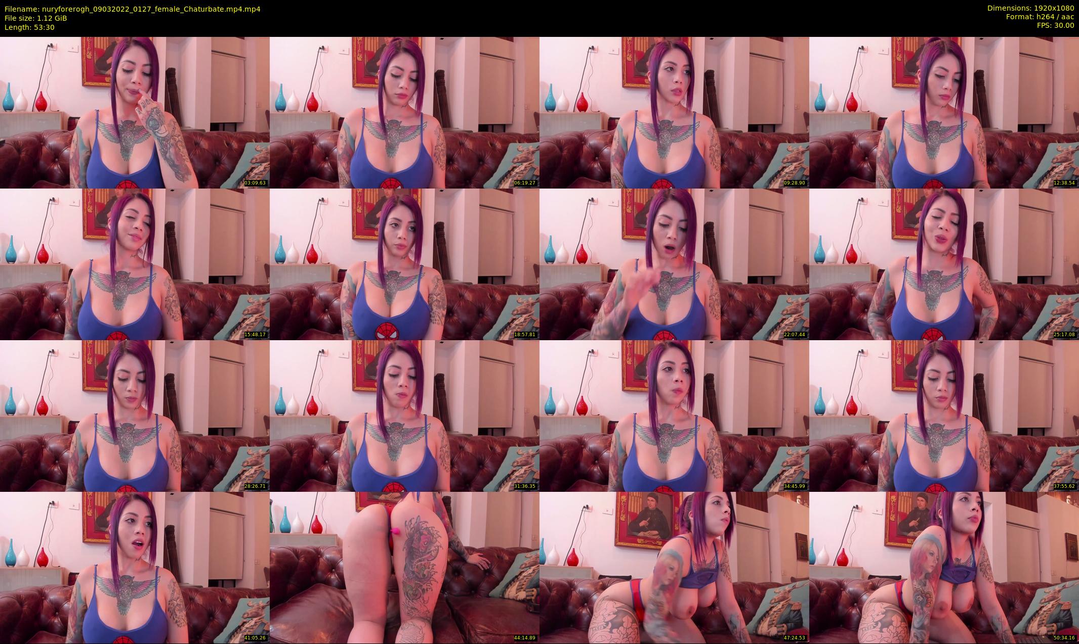 nuryforerogh — 54 minute Chaturbate female cam show recording, 1080p, Mar 9, 2022