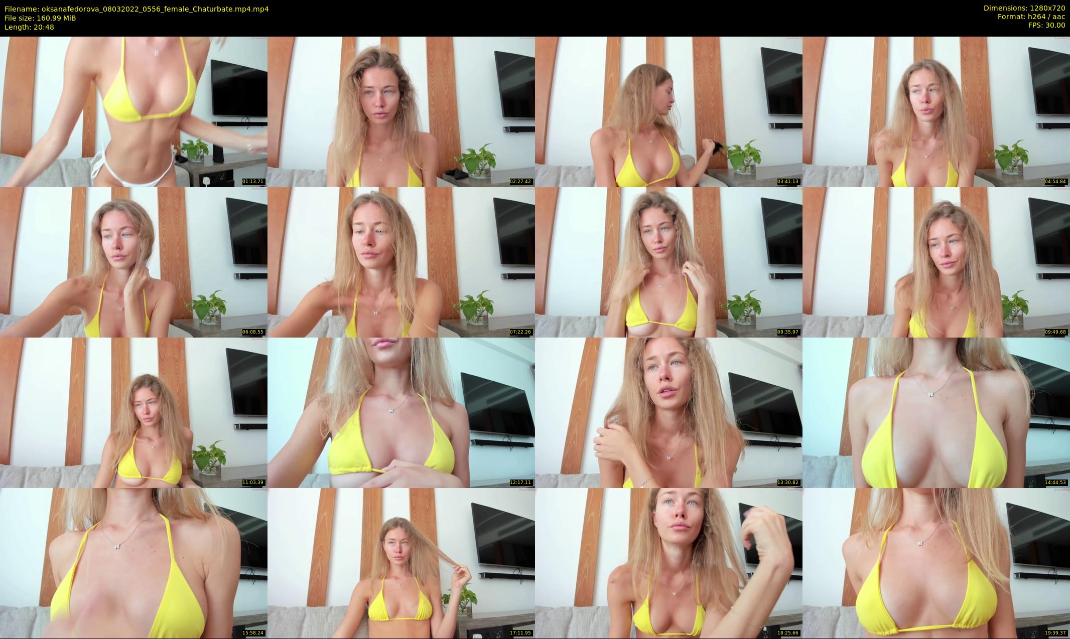 oksanafedorova — 21 minute Chaturbate female cam show recording, 720p, Mar 8, 2022