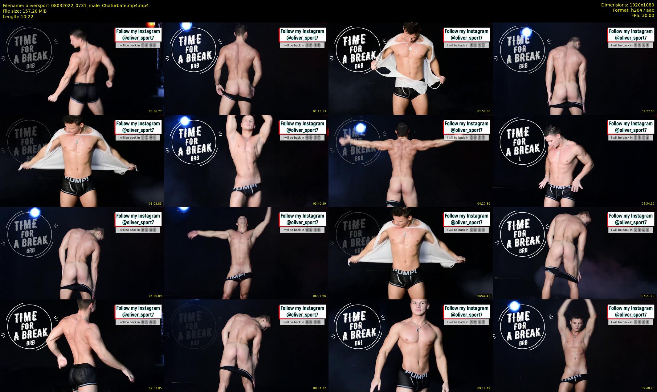 oliversport — 11 minute Chaturbate male cam show recording, 1080p, Mar 8, 2022