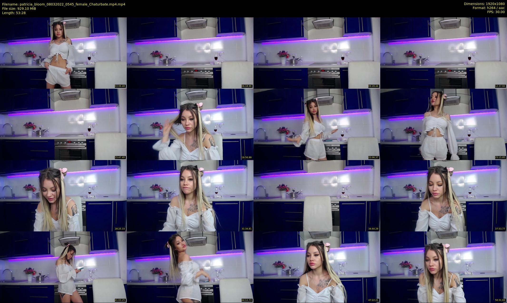 patricia_bloom — 54 minute Chaturbate female cam show recording, 1080p, Mar 8, 2022