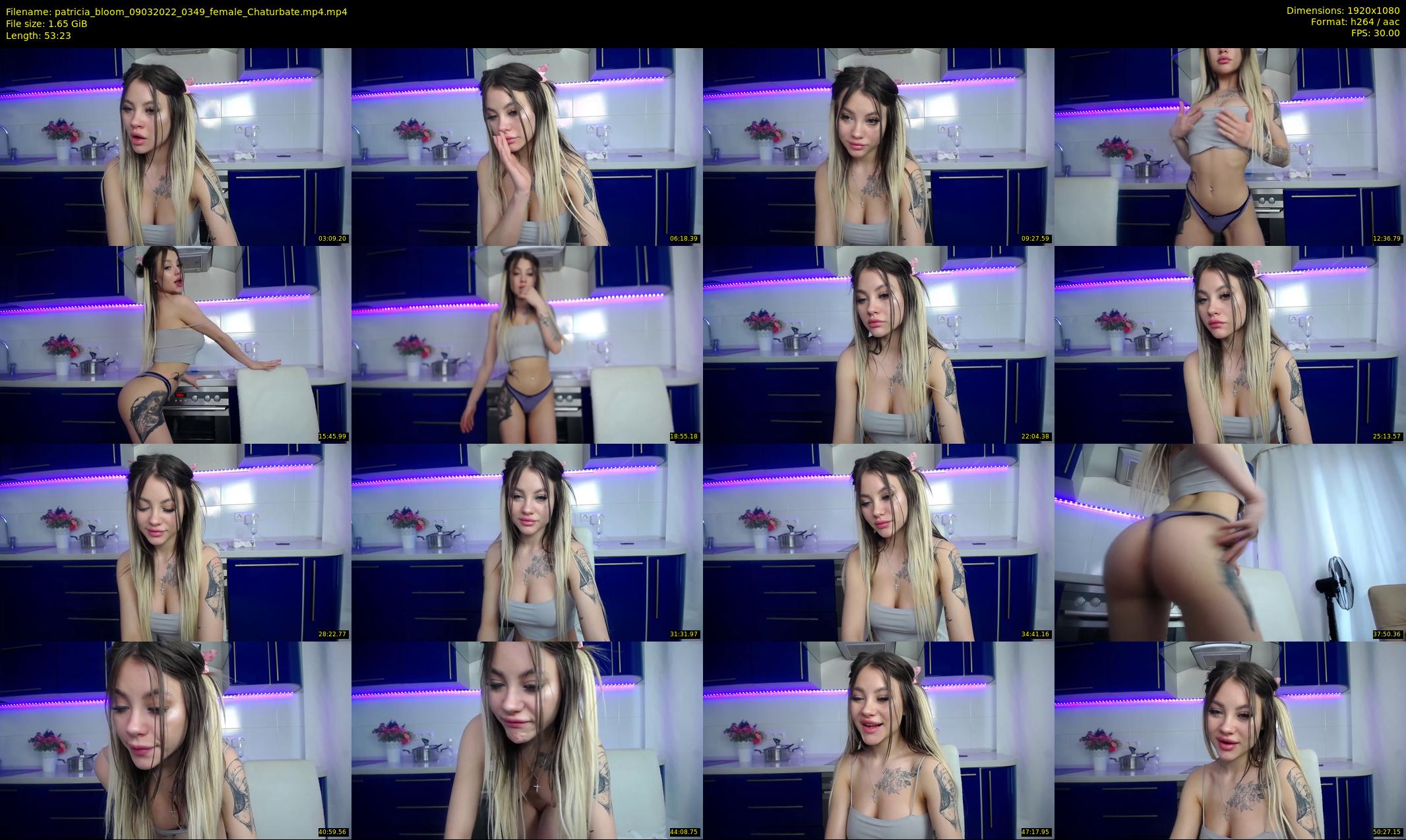 patricia_bloom — 54 minute Chaturbate female cam show recording, 1080p, Mar 9, 2022