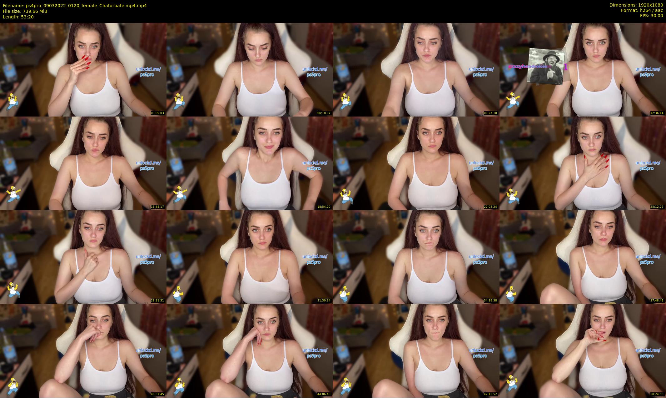 ps4pro — 54 minute Chaturbate female cam show recording, 1080p, Mar 9, 2022
