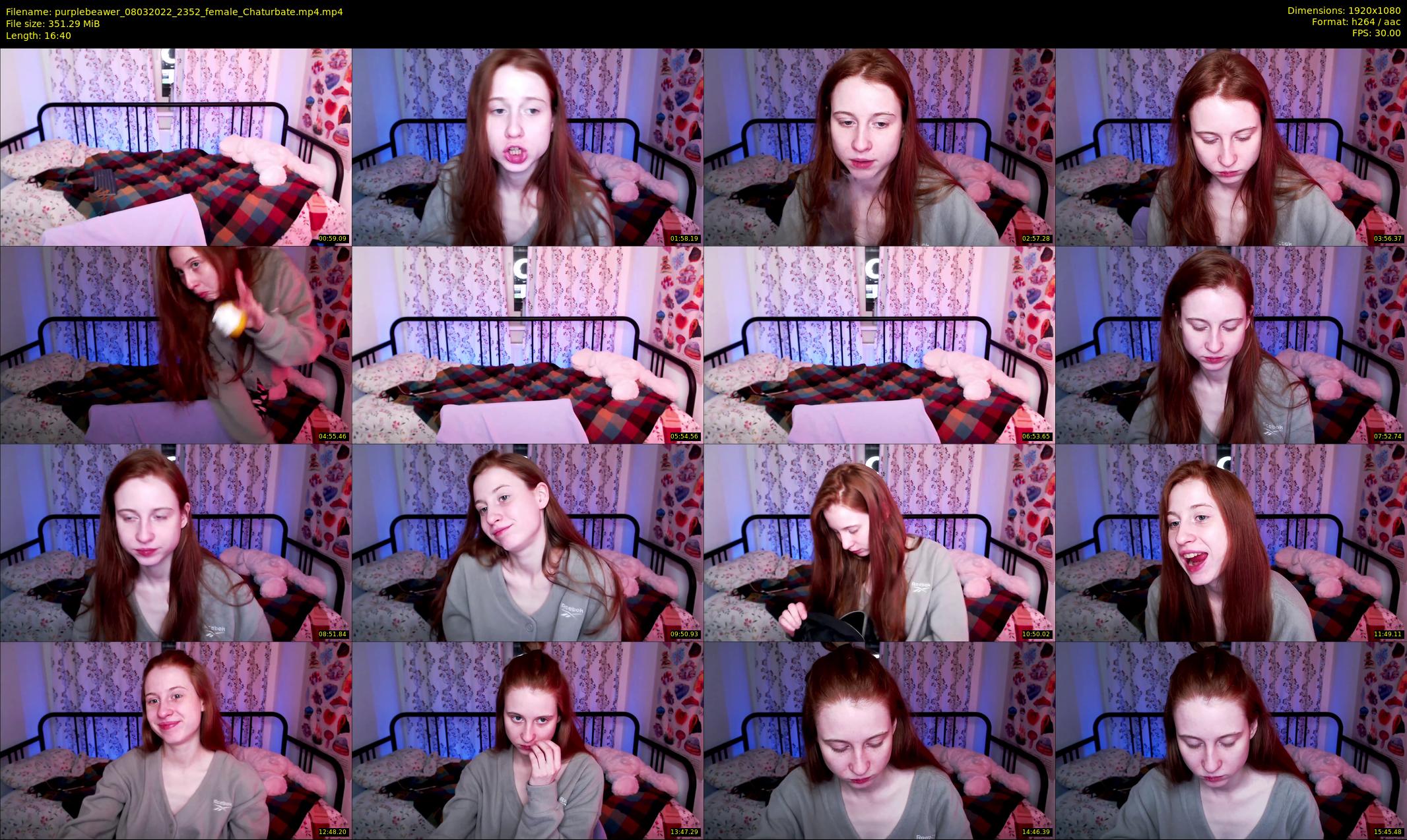 purplebeawer — 17 minute Chaturbate female cam show recording, 1080p, Mar 8, 2022