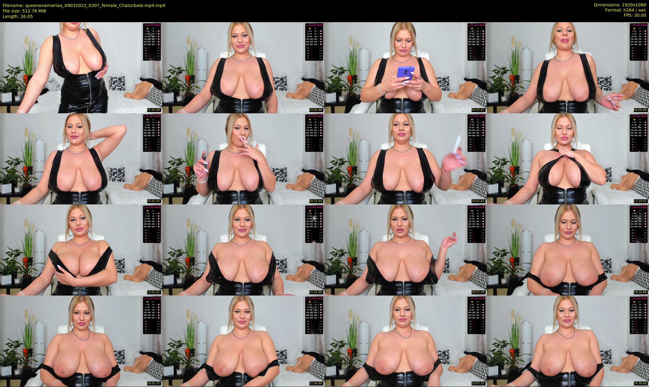 queenevamariaa — 27 minute Chaturbate female cam show recording, 1080p, Mar 9, 2022