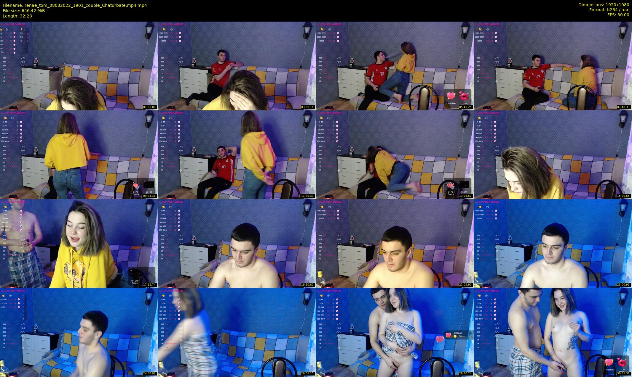renae_tom — 33 minute Chaturbate couple cam show recording, 1080p, Mar 8, 2022