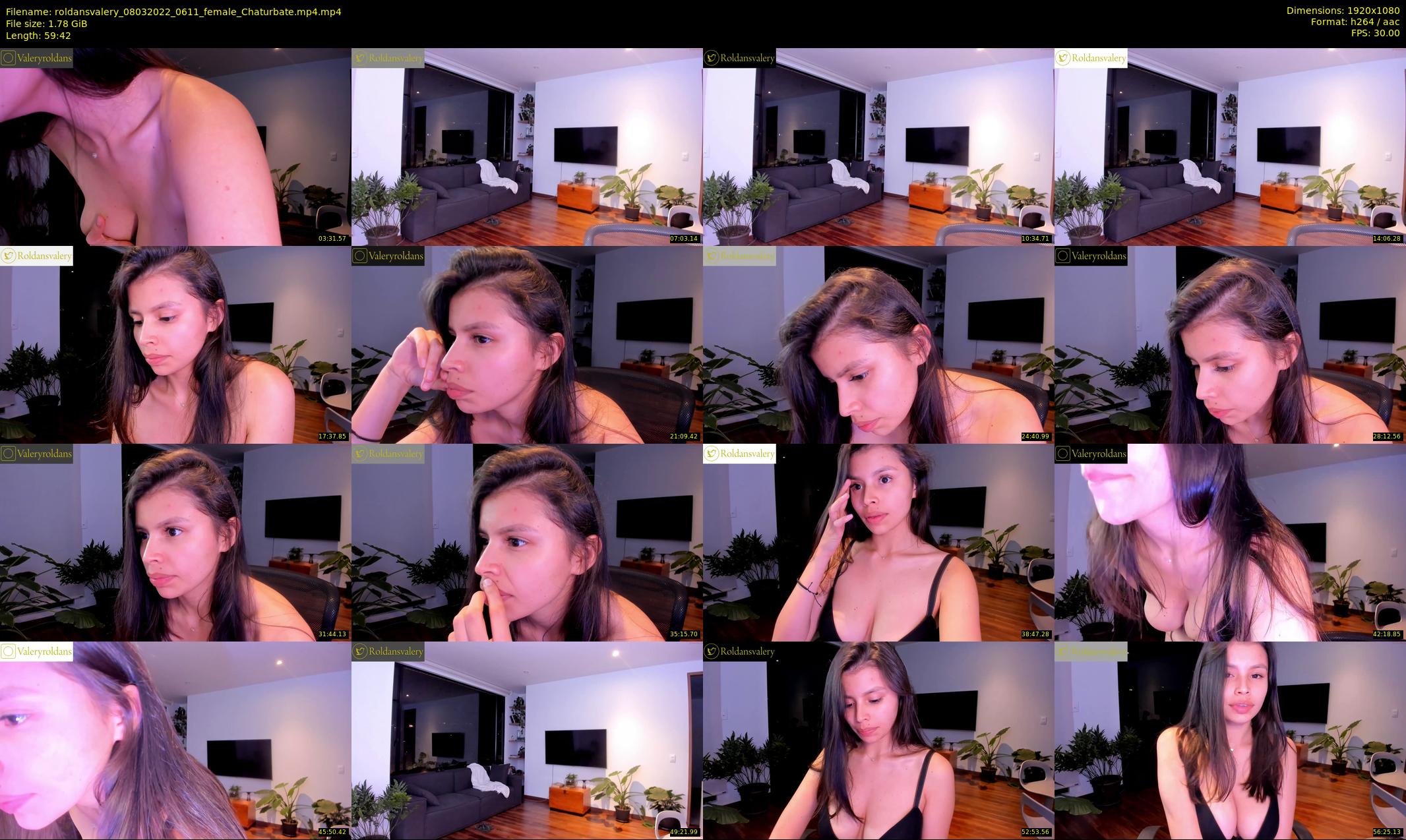 roldansvalery — 60 minute Chaturbate female cam show recording, 1080p, Mar 8, 2022