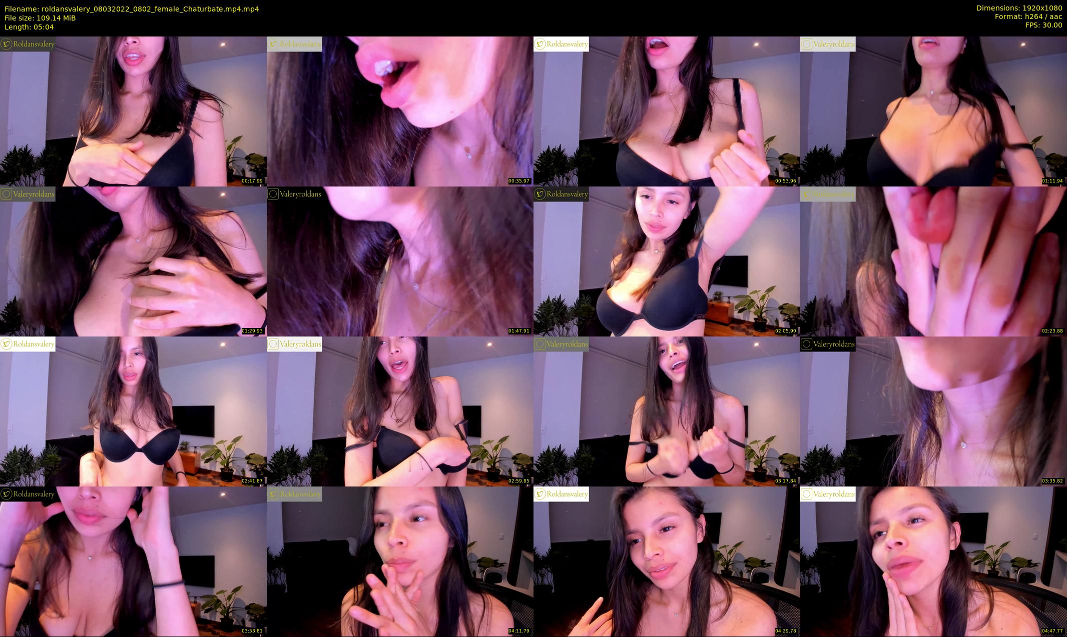 roldansvalery — 6 minute Chaturbate female cam show recording, 1080p, Mar 8, 2022