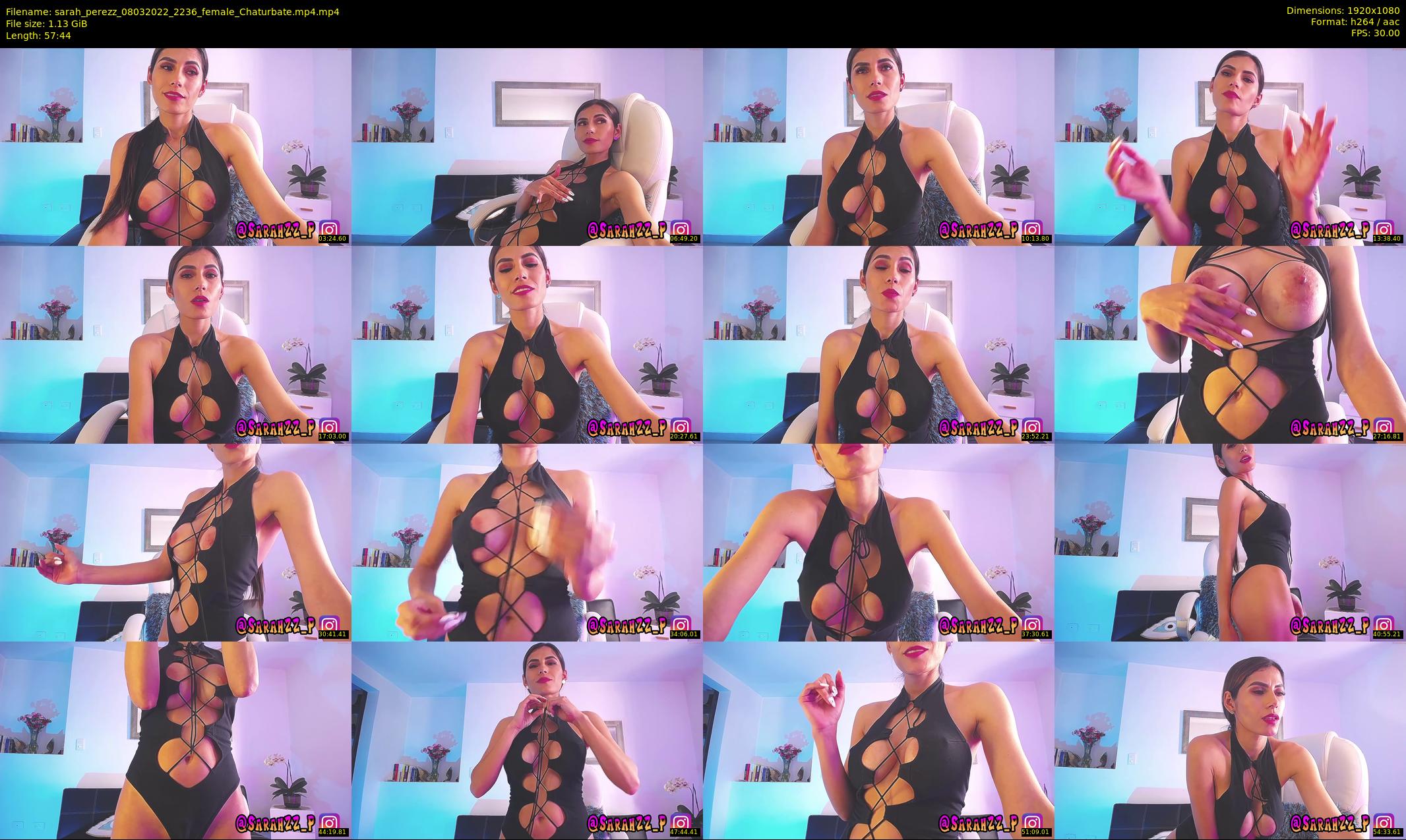 sarah_perezz — 58 minute Chaturbate female cam show recording, 1080p, Mar 8, 2022