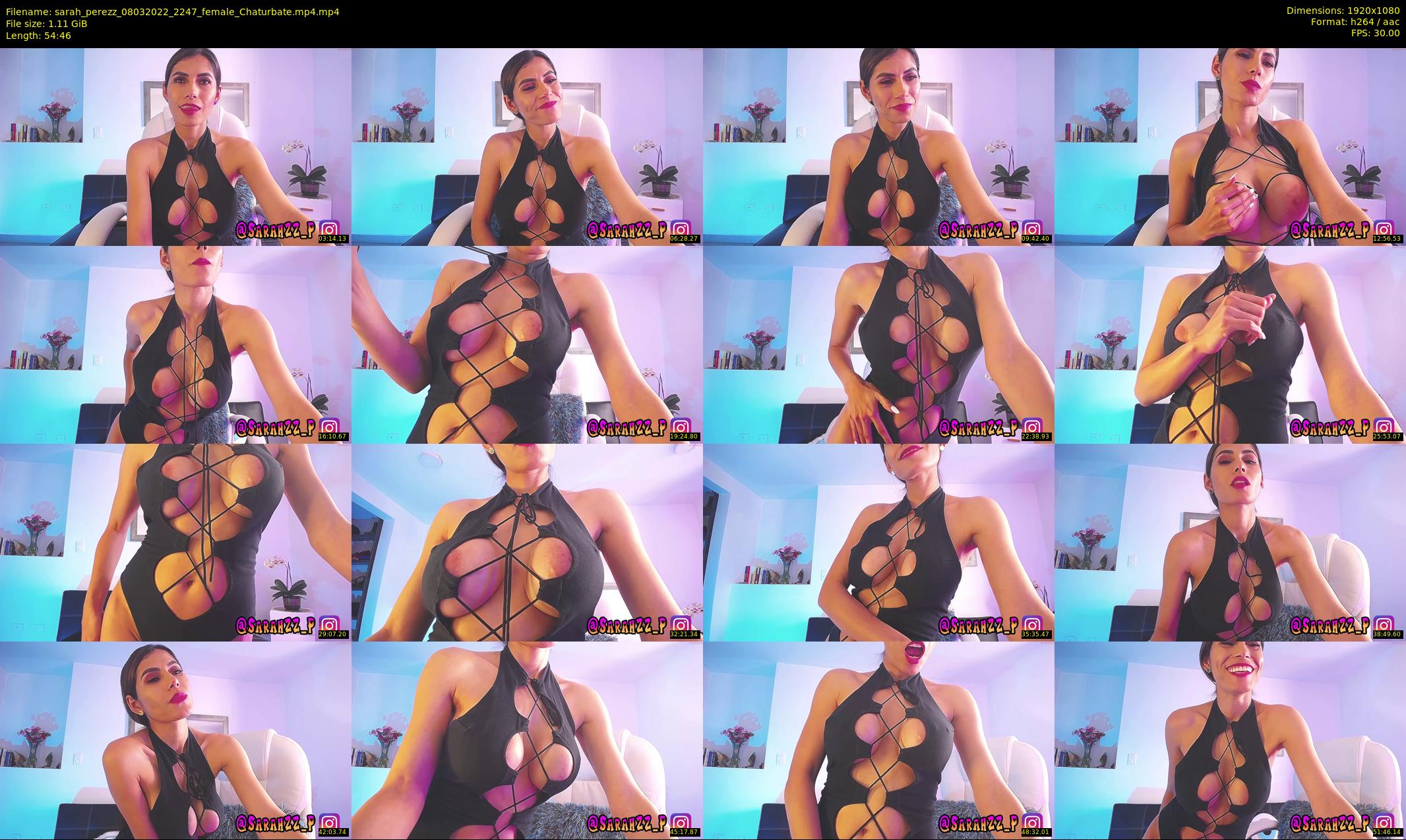 sarah_perezz — 55 minute Chaturbate female cam show recording, 1080p, Mar 8, 2022