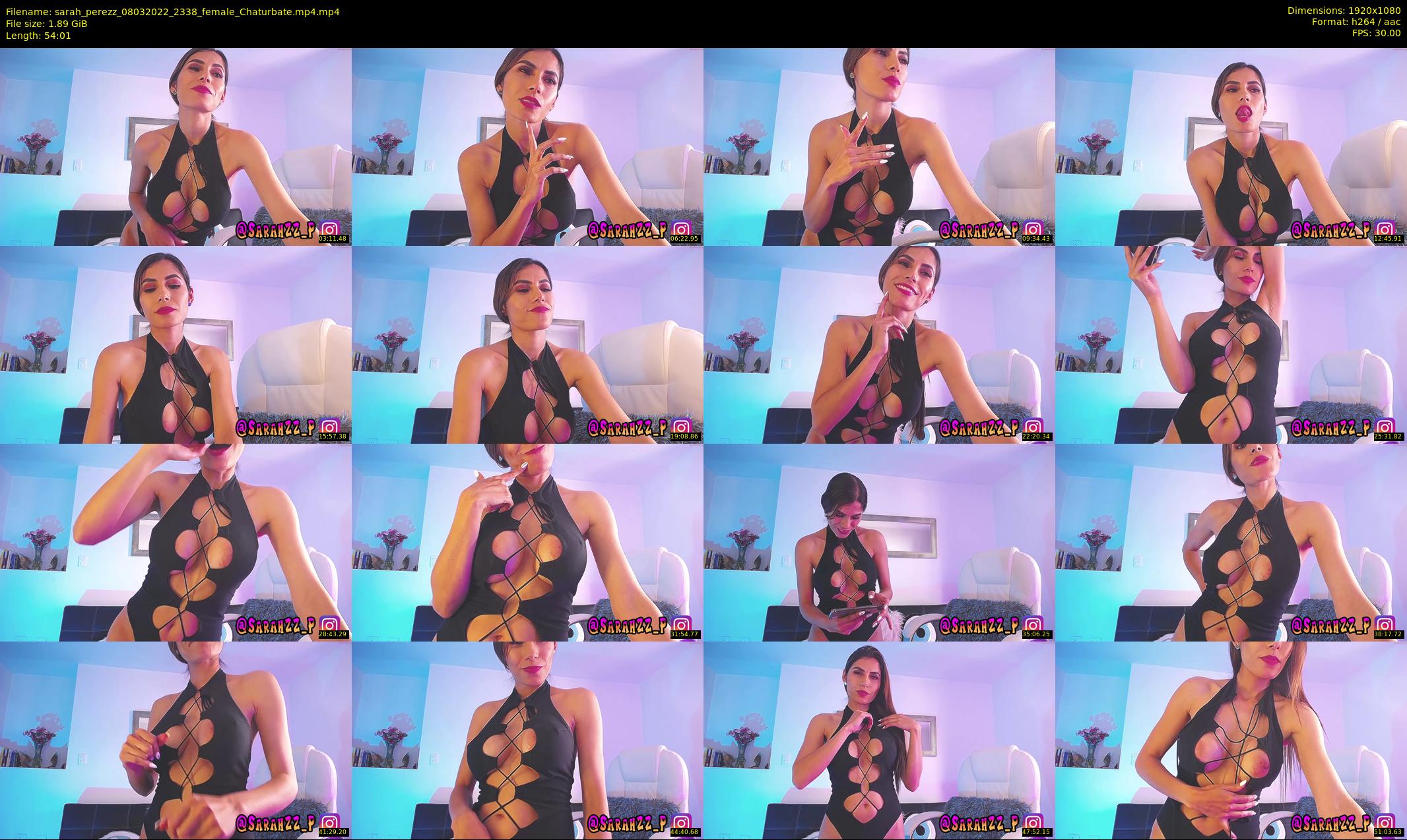 sarah_perezz — 55 minute Chaturbate female cam show recording, 1080p, Mar 8, 2022