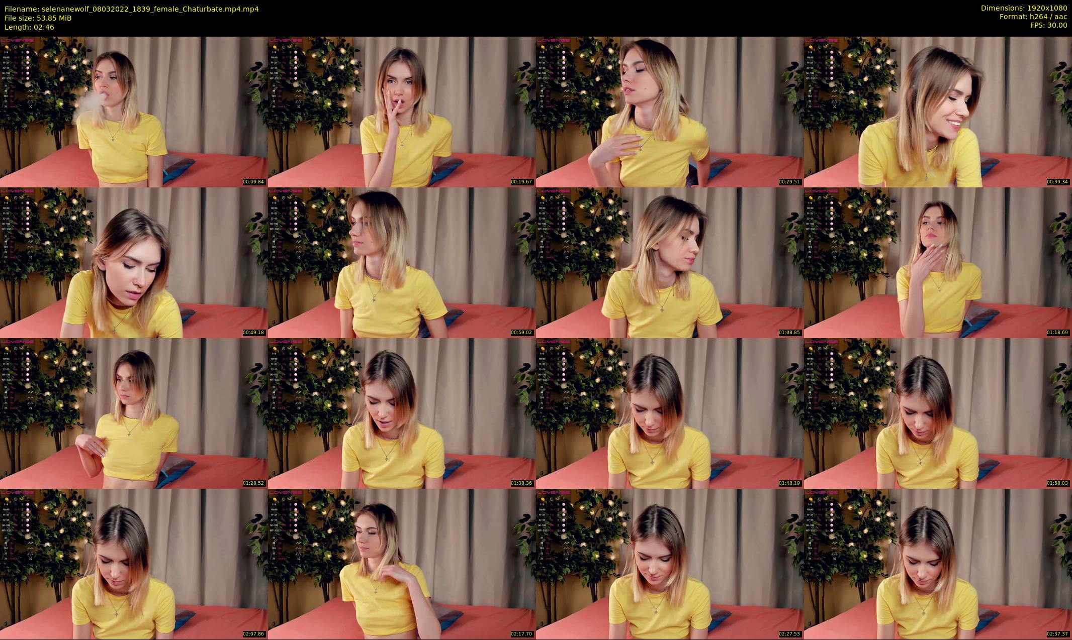 selenanewolf — 3 minute Chaturbate couple cam show recording, 1080p, Mar 8, 2022