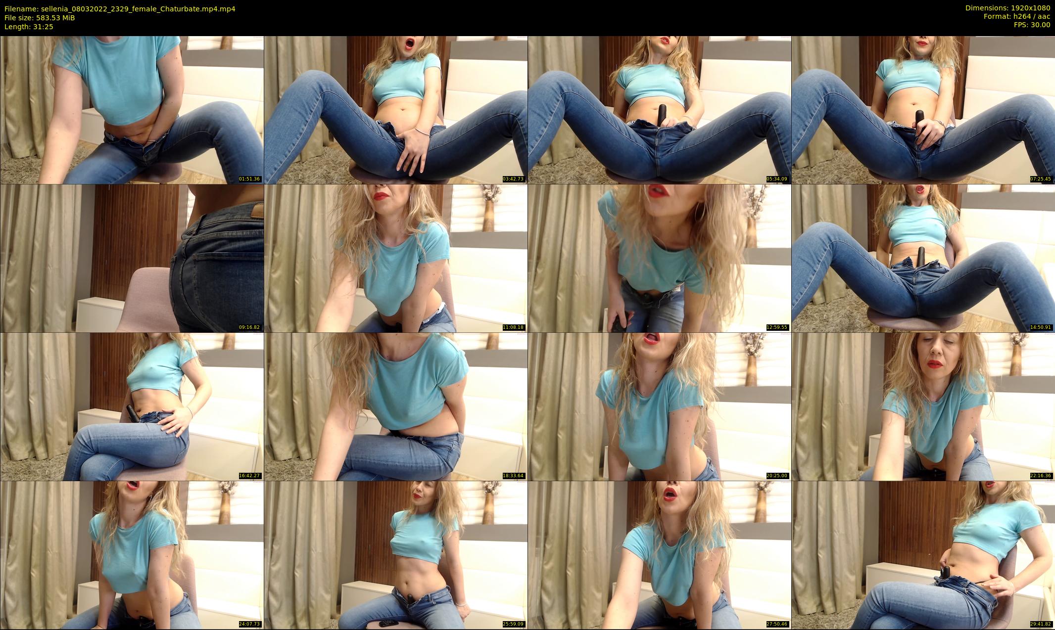 sellenia — 32 minute Chaturbate female cam show recording, 1080p, Mar 8, 2022