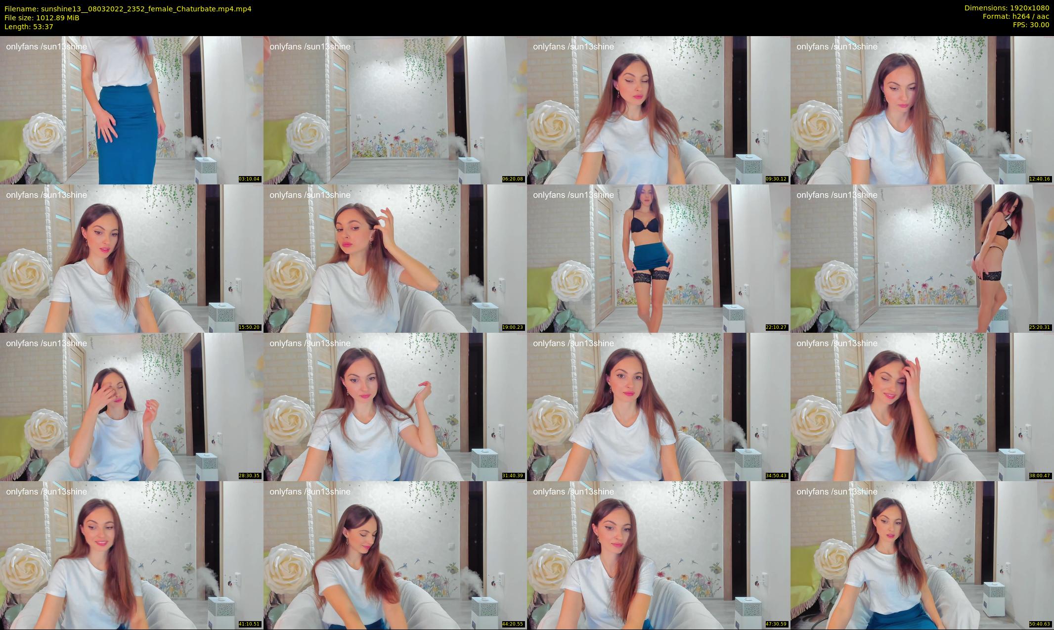 sunshine13_ — 54 minute Chaturbate female cam show recording, 1080p, Mar 8, 2022