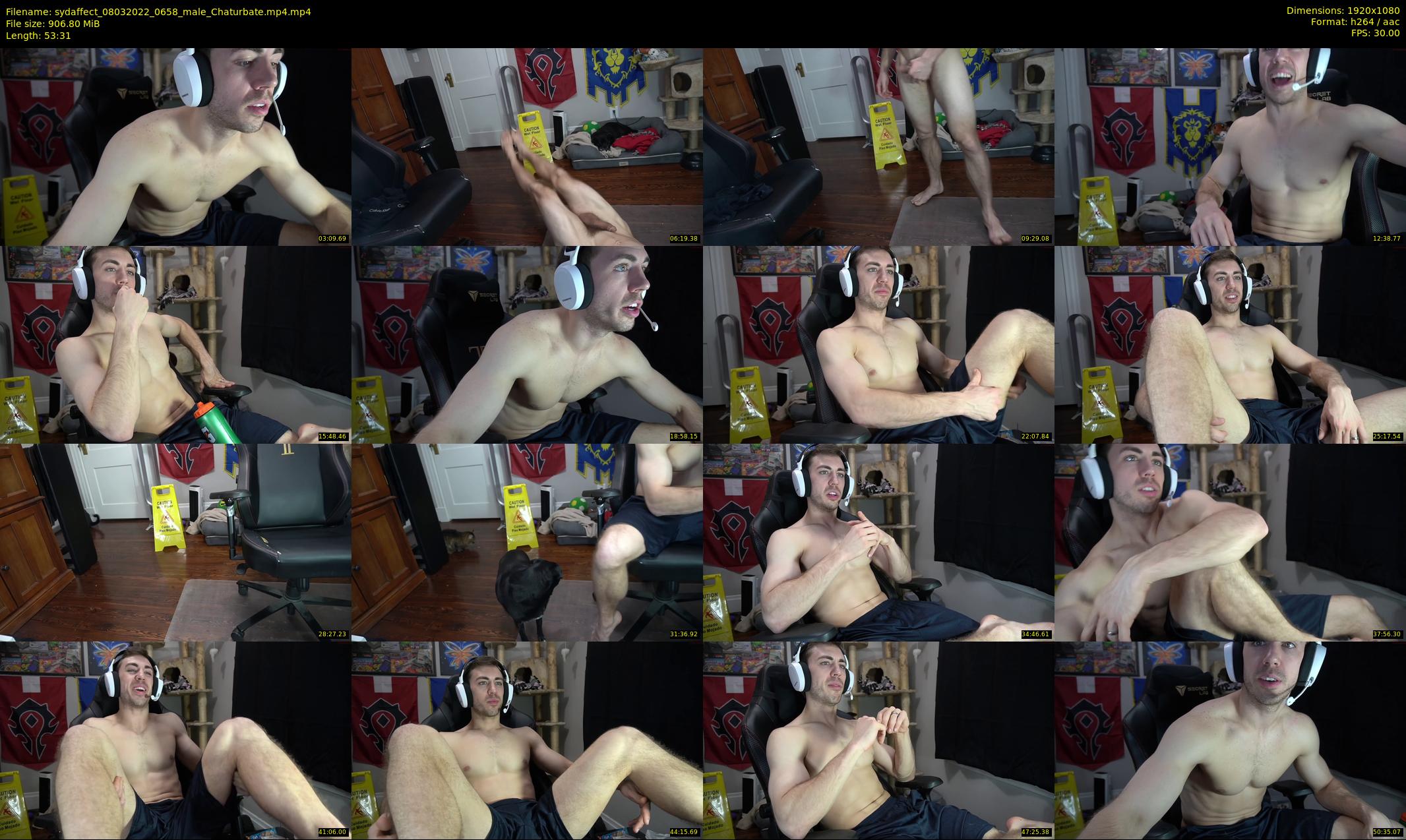 sydaffect — 54 minute Chaturbate male cam show recording, 1080p, Mar 8, 2022