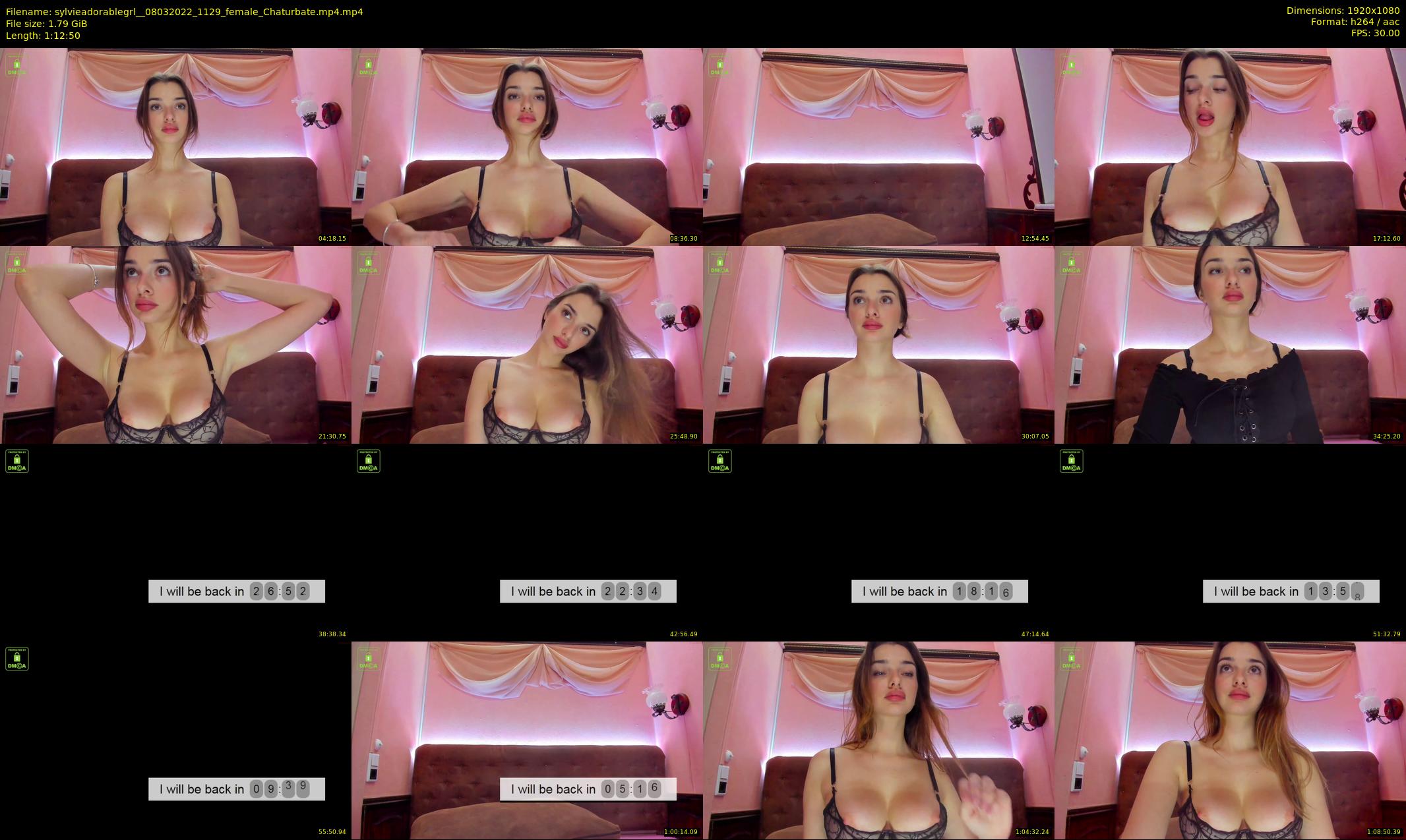 sylvieadorablegrl_ — 73 minute Chaturbate female cam show recording, 1080p, Mar 8, 2022