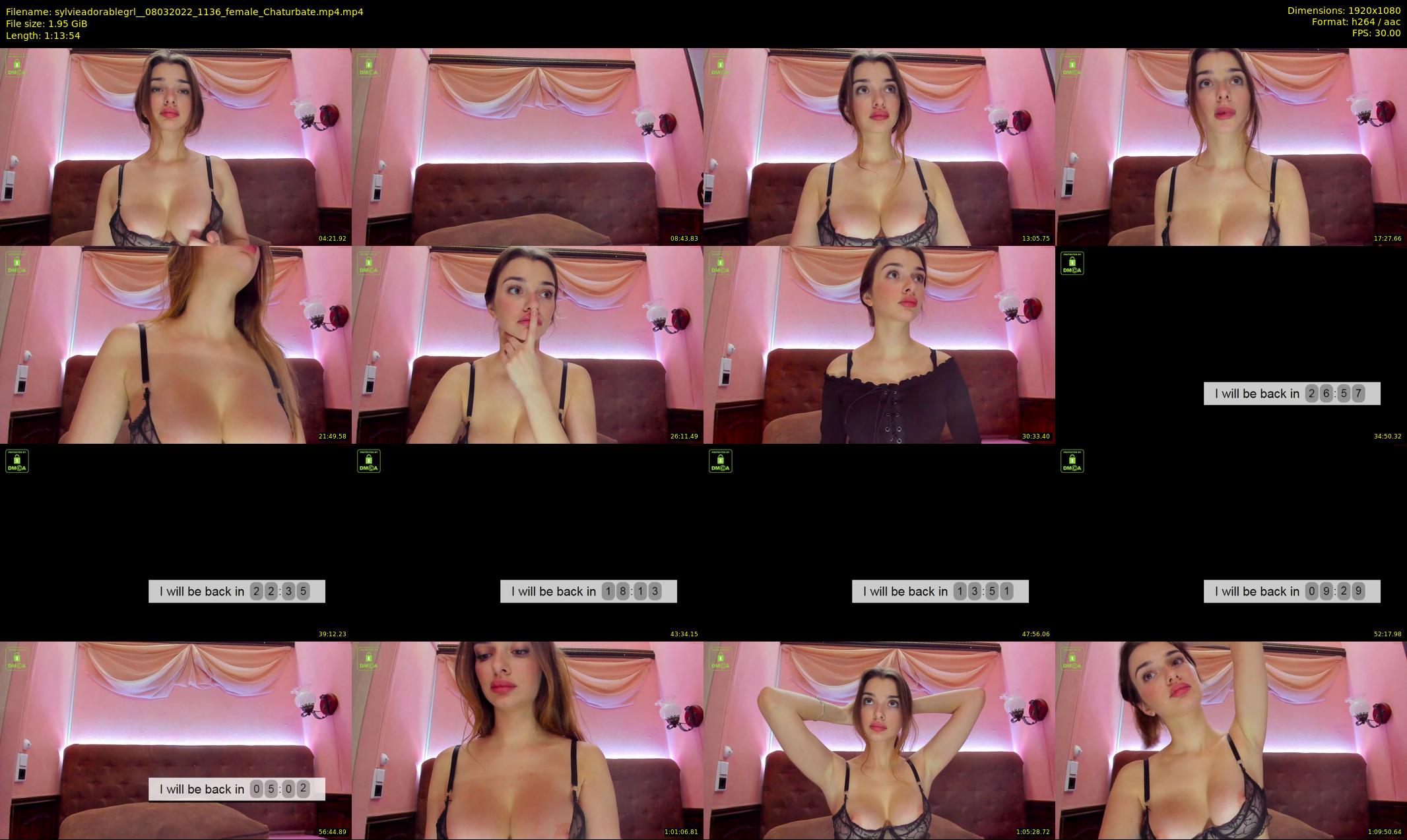 sylvieadorablegrl_ — 74 minute Chaturbate female cam show recording, 1080p, Mar 8, 2022