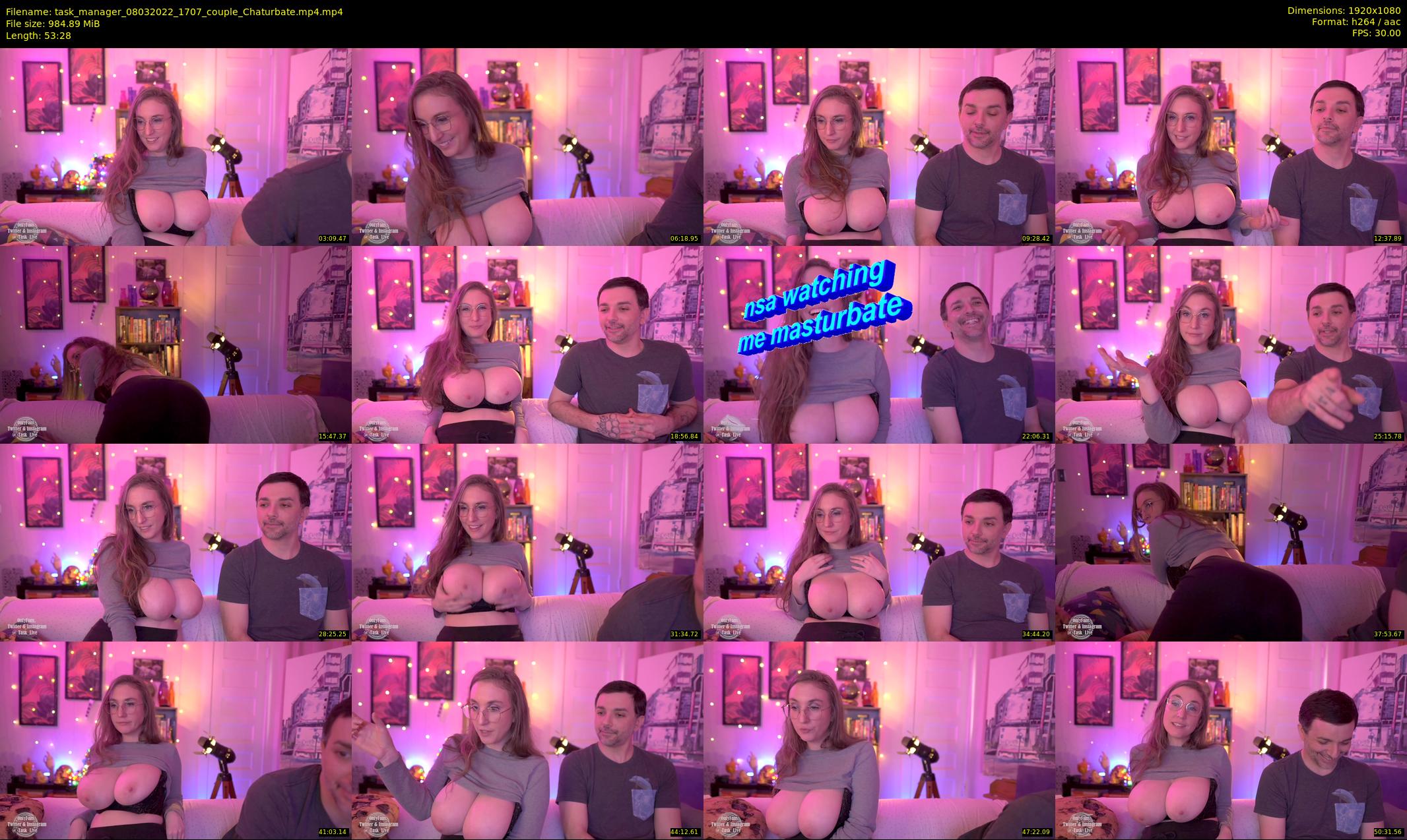 task_manager — 54 minute Chaturbate couple cam show recording, 1080p, Mar 8, 2022