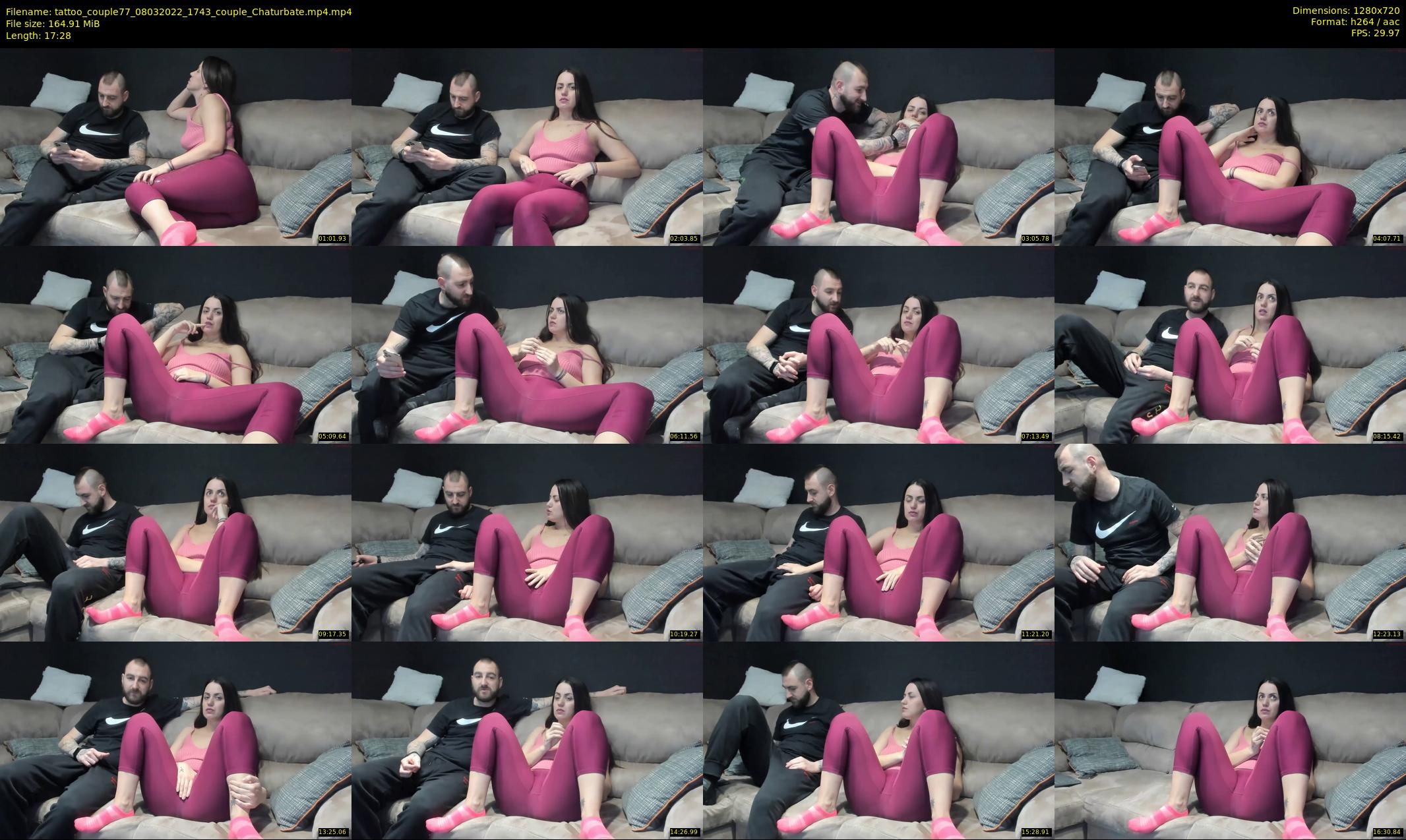 tattoo_couple77 — 18 minute Chaturbate couple cam show recording, 720p, Mar 8, 2022