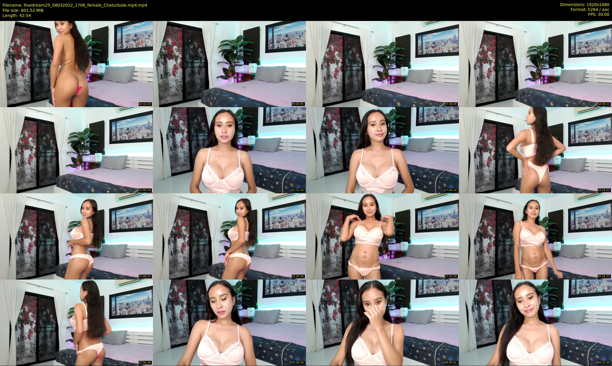 thaidream25 — 43 minute Chaturbate female cam show recording, 1080p, Mar 8, 2022