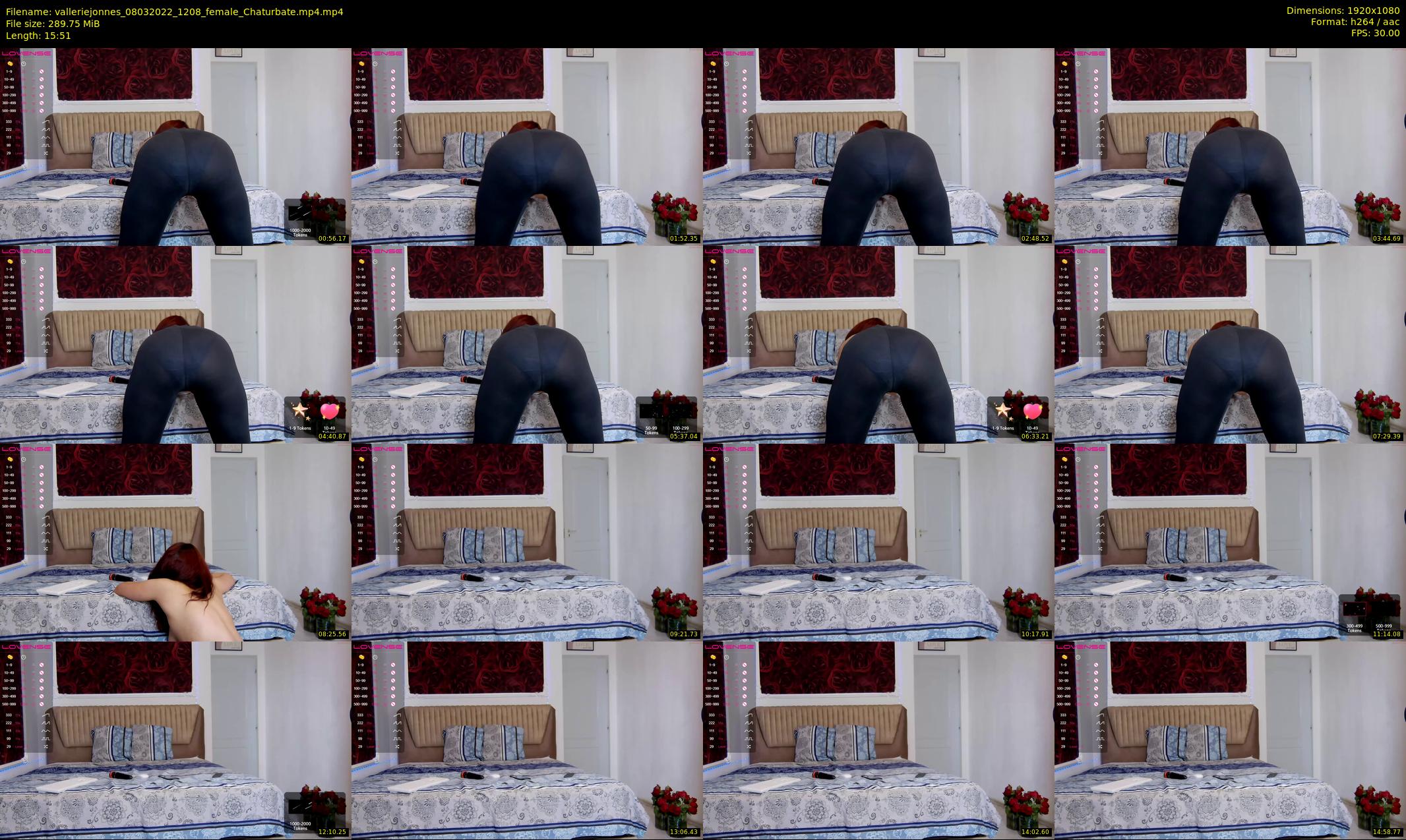 valleriejonnes — 16 minute Chaturbate female cam show recording, 1080p, Mar 8, 2022