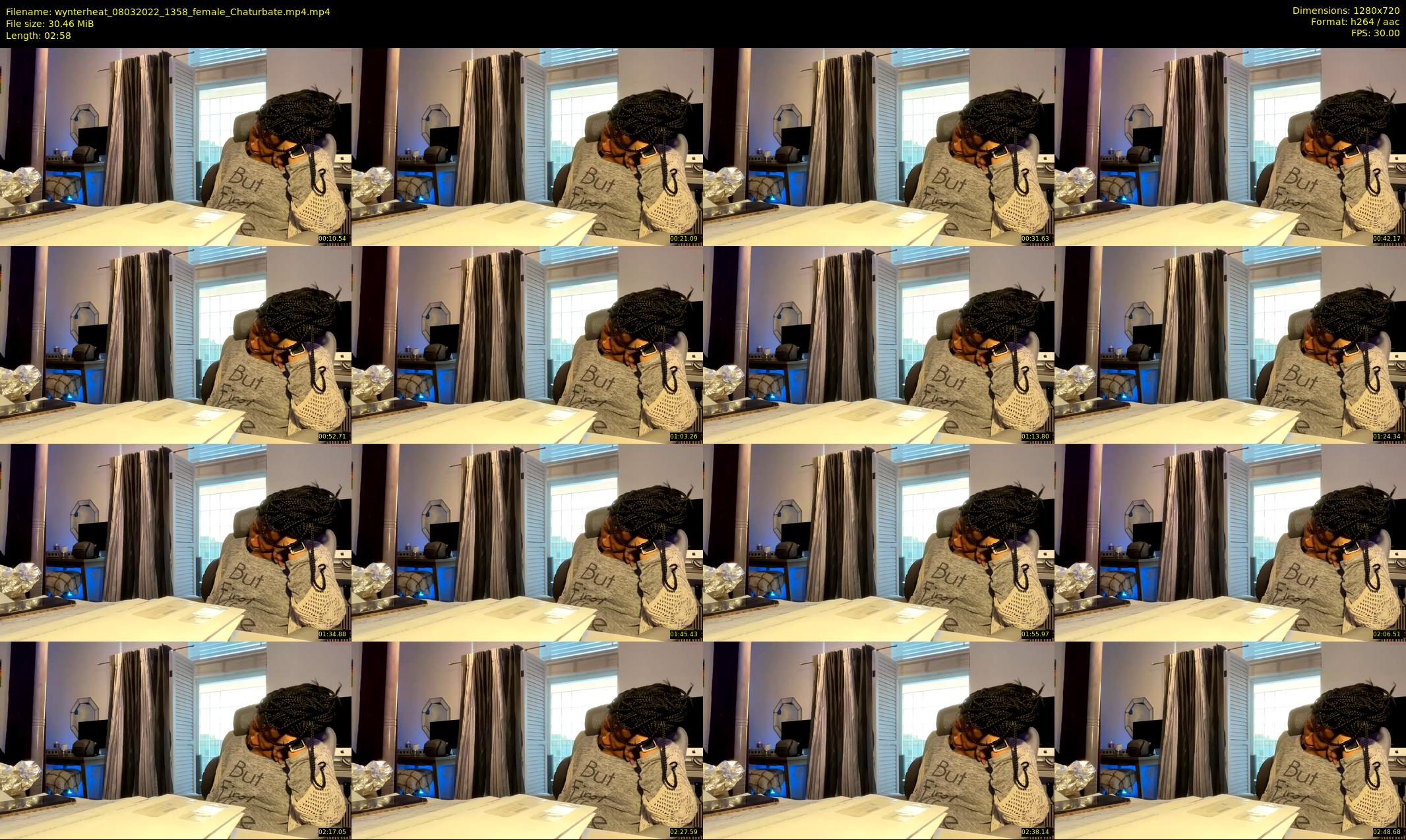 wynterheat — 3 minute Chaturbate female cam show recording, 720p, Mar 8, 2022
