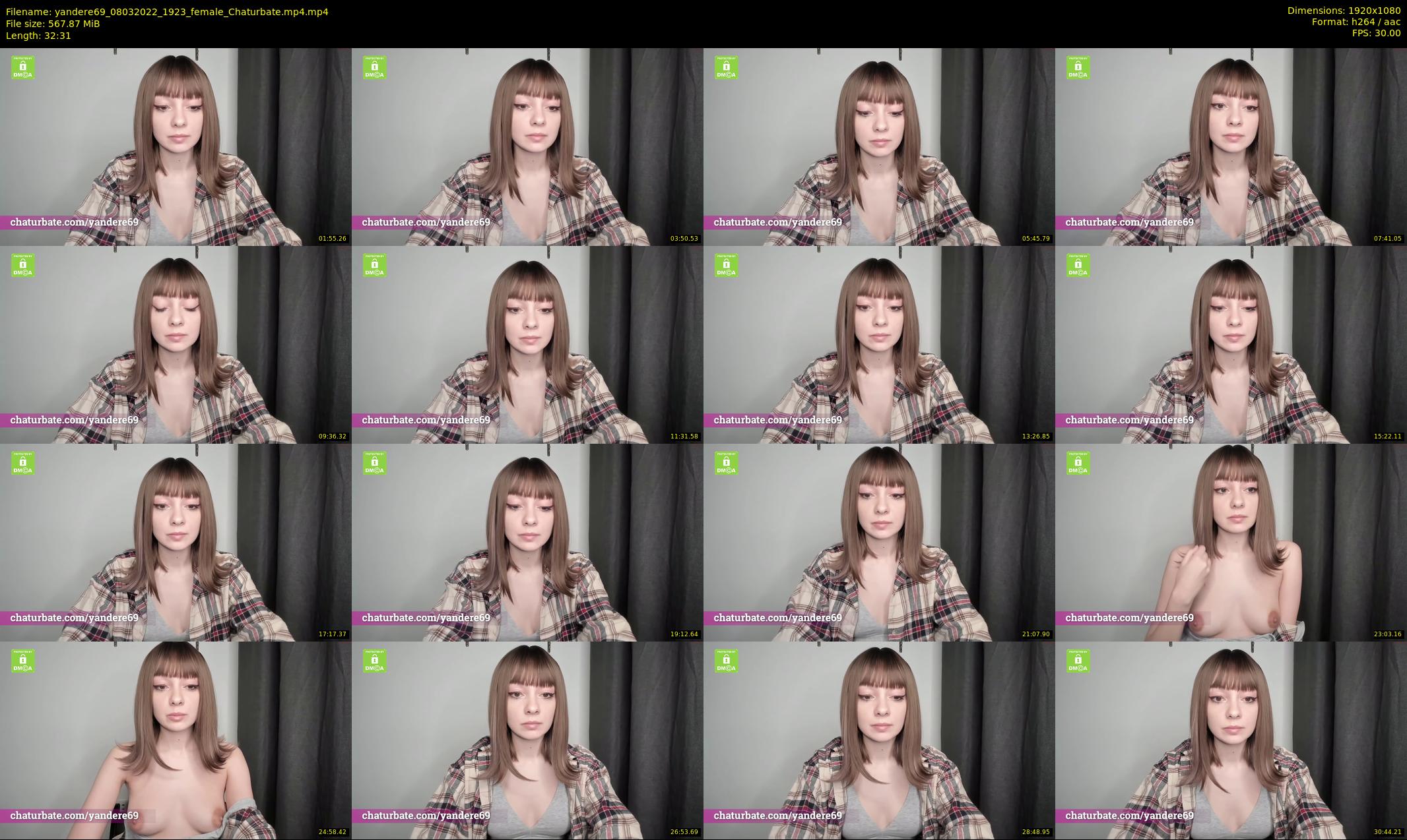 yandere69 — 33 minute Chaturbate female cam show recording, 1080p, Mar 8, 2022