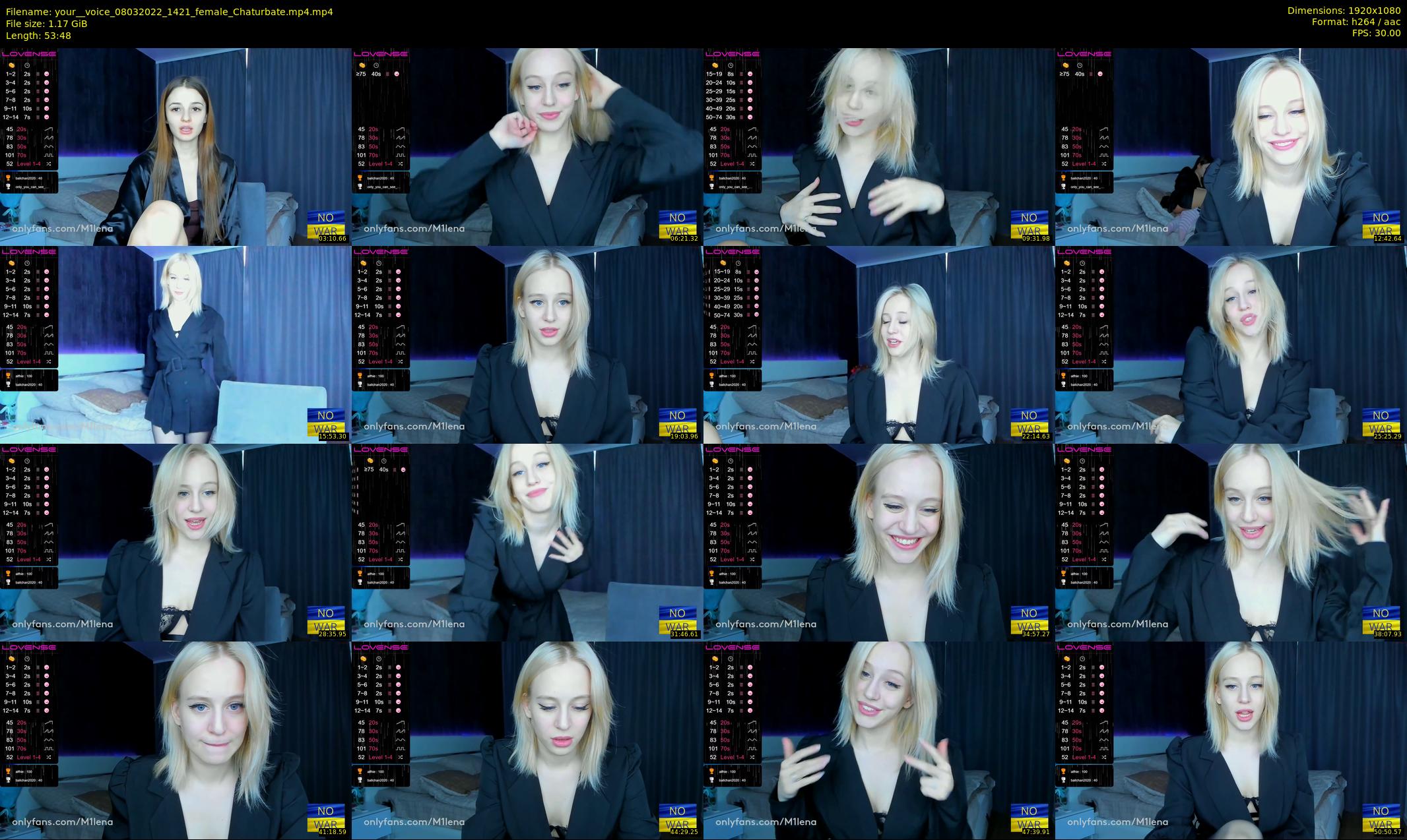 your__voice — 54 minute Chaturbate female cam show recording, 1080p, Mar 8, 2022