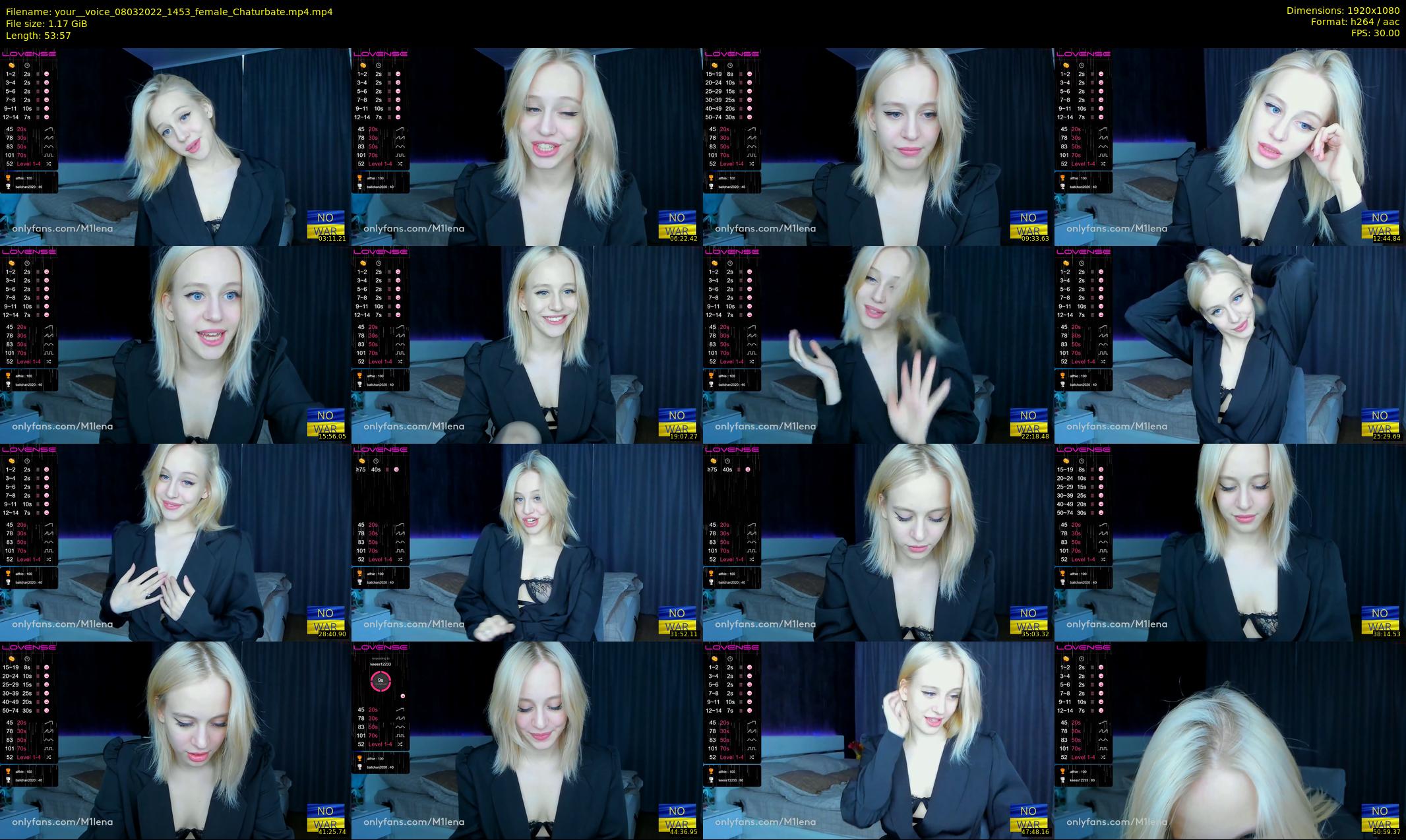 your__voice — 54 minute Chaturbate female cam show recording, 1080p, Mar 8, 2022
