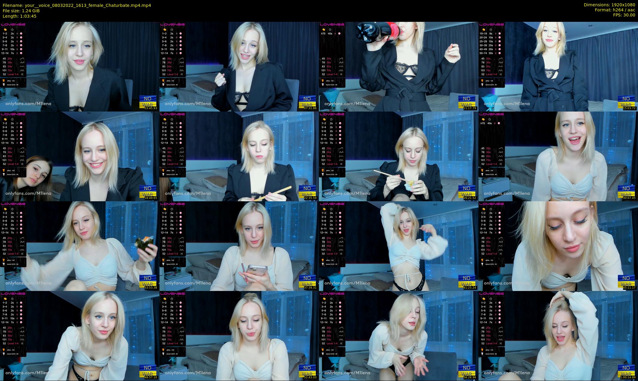 your__voice — 64 minute Chaturbate female cam show recording, 1080p, Mar 8, 2022