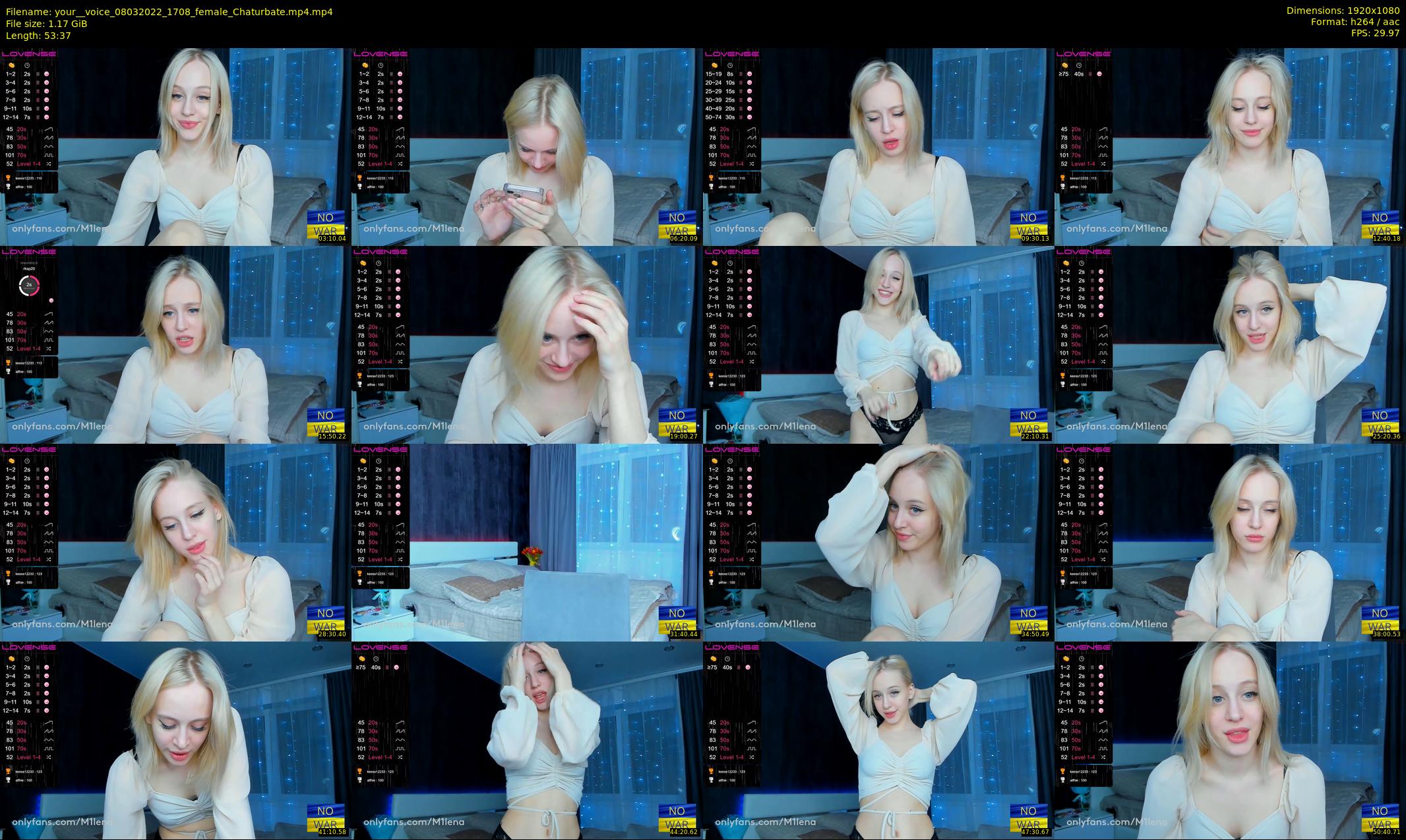 your__voice — 54 minute Chaturbate female cam show recording, 1080p, Mar 8, 2022