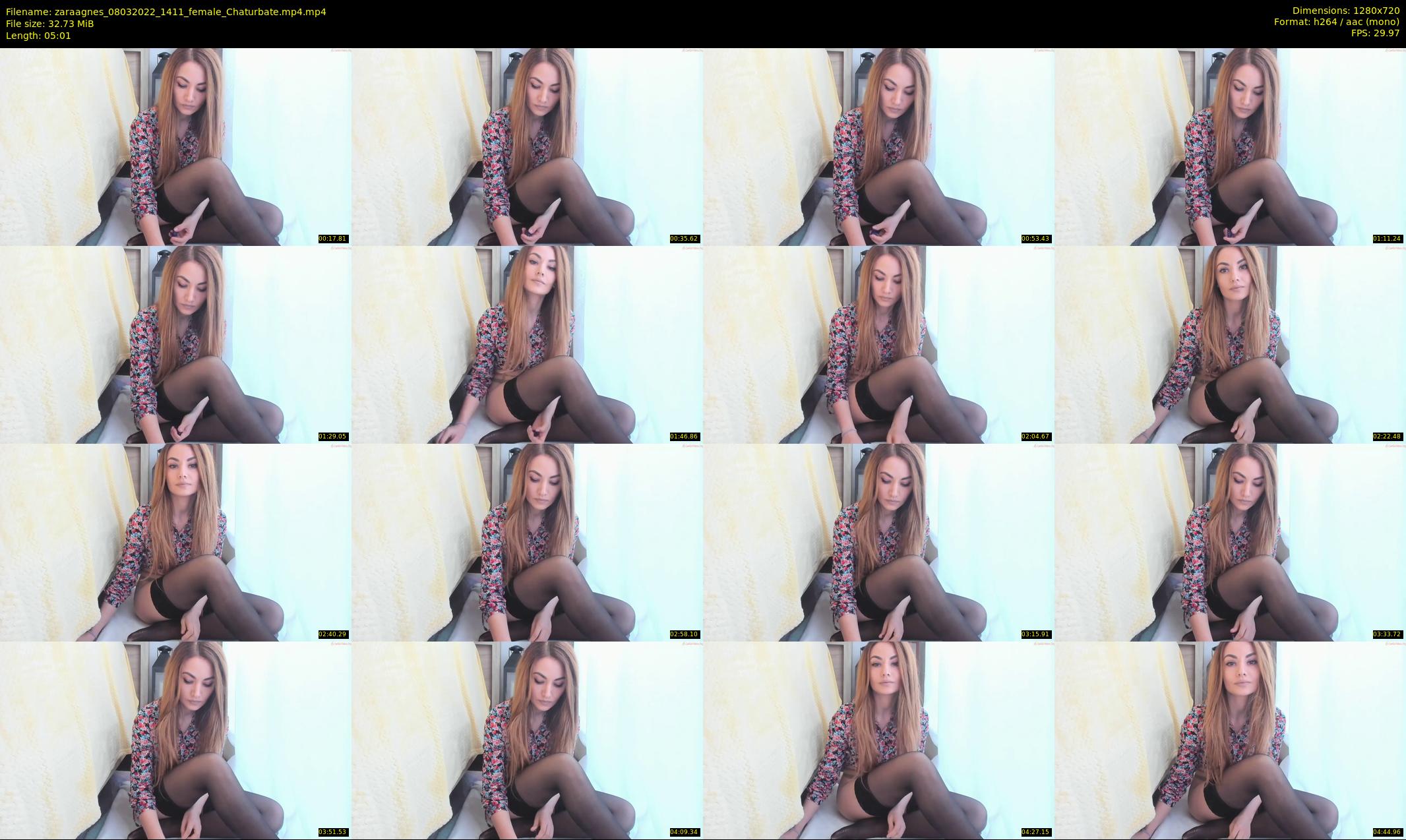 zaraagnes — 6 minute Chaturbate female cam show recording, 720p, Mar 8, 2022