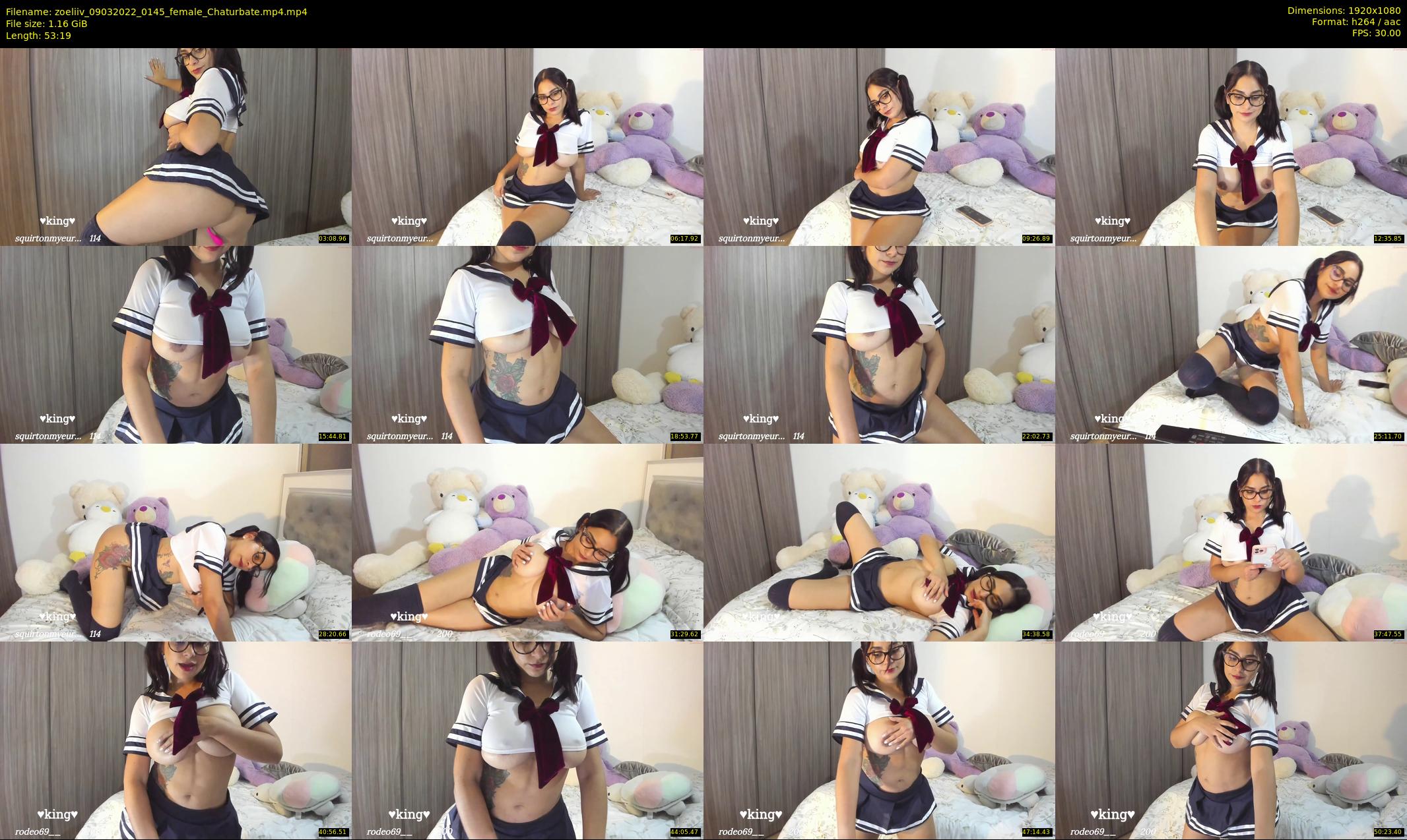 zoeliiv — 54 minute Chaturbate female cam show recording, 1080p, Mar 9, 2022