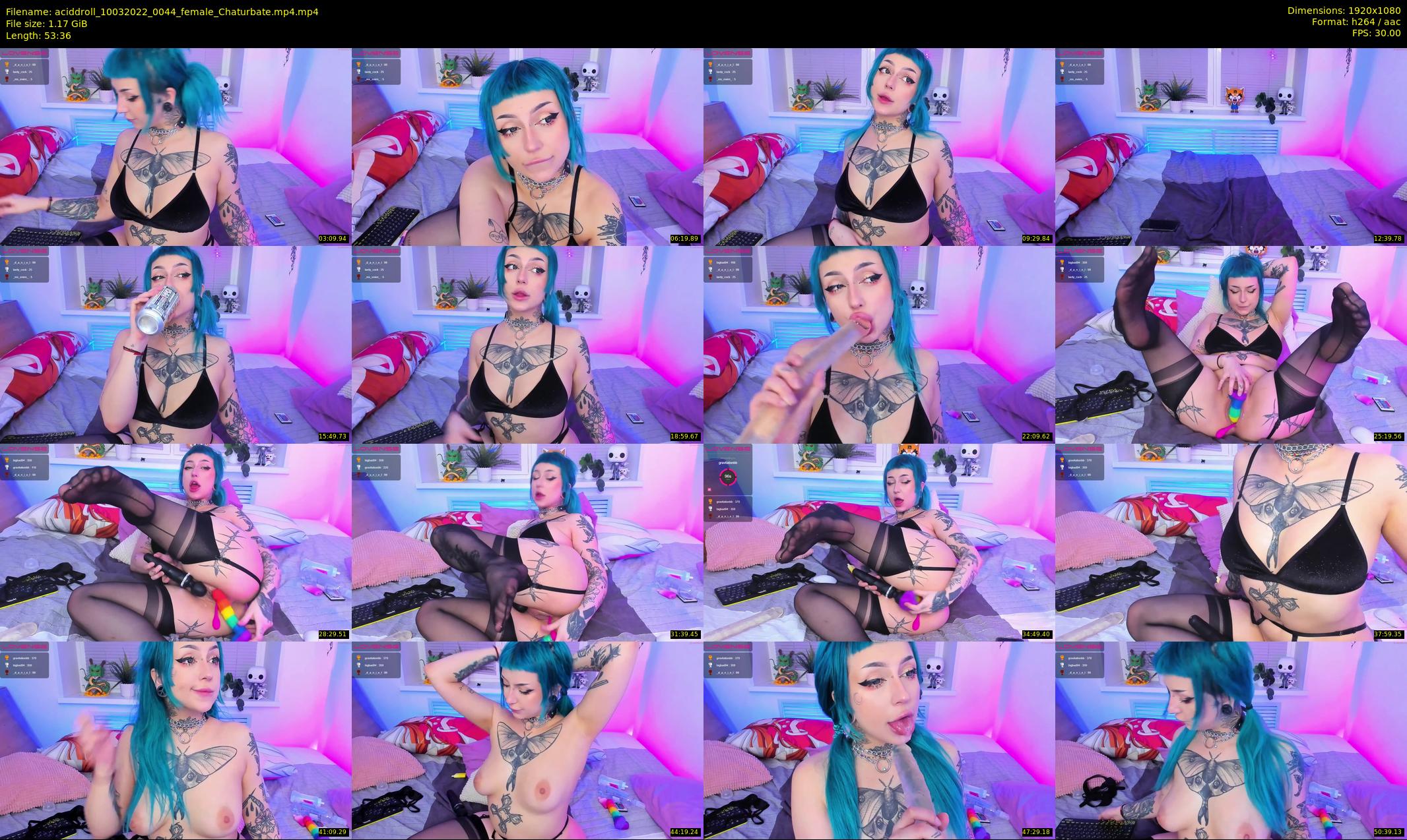aciddroll — 54 minute Chaturbate female cam show recording, 1080p, Mar 10, 2022
