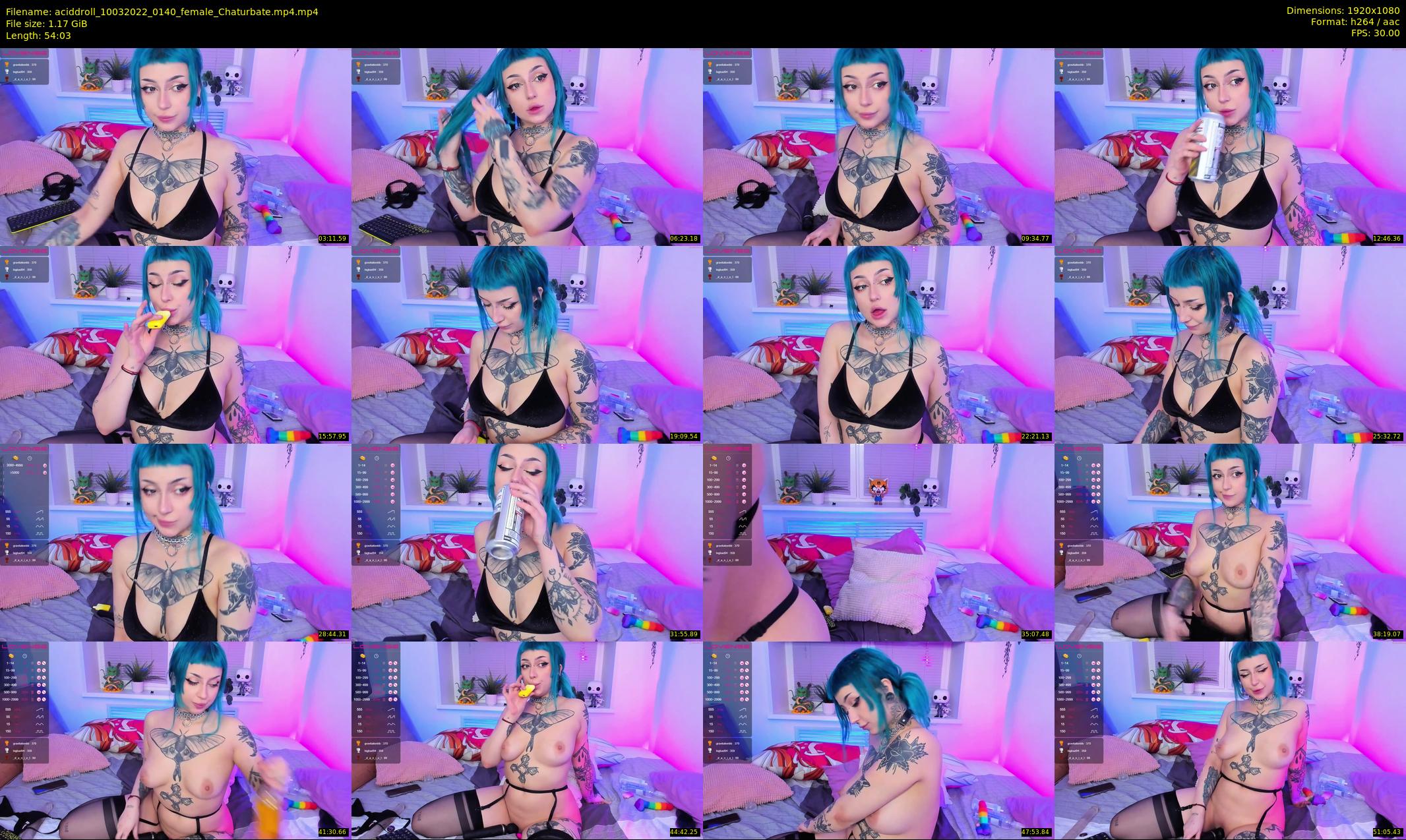 aciddroll — 55 minute Chaturbate female cam show recording, 1080p, Mar 10, 2022
