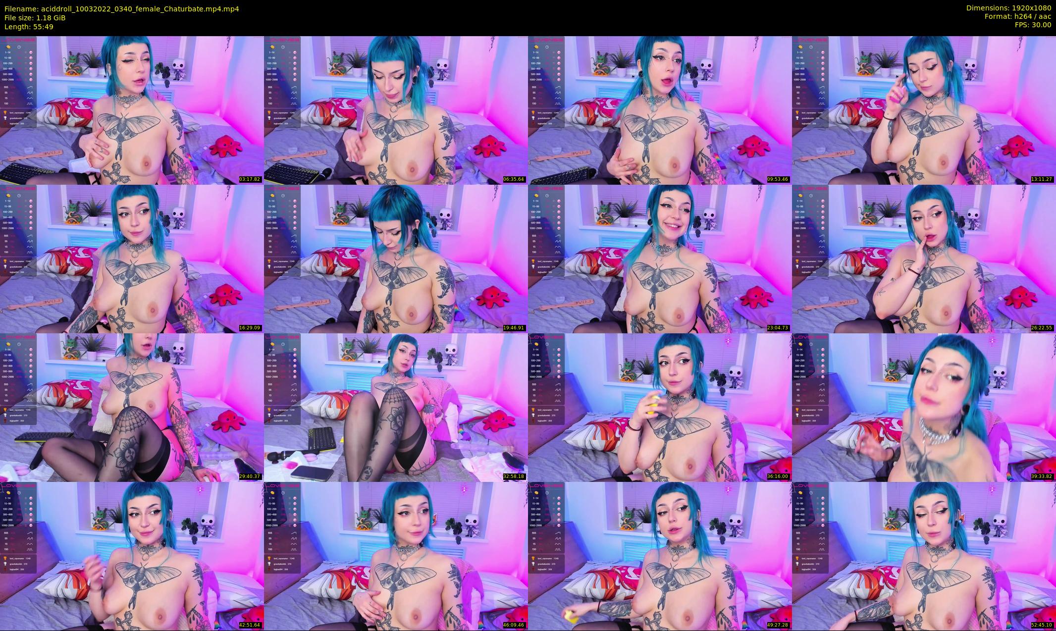 aciddroll — 56 minute Chaturbate female cam show recording, 1080p, Mar 10, 2022