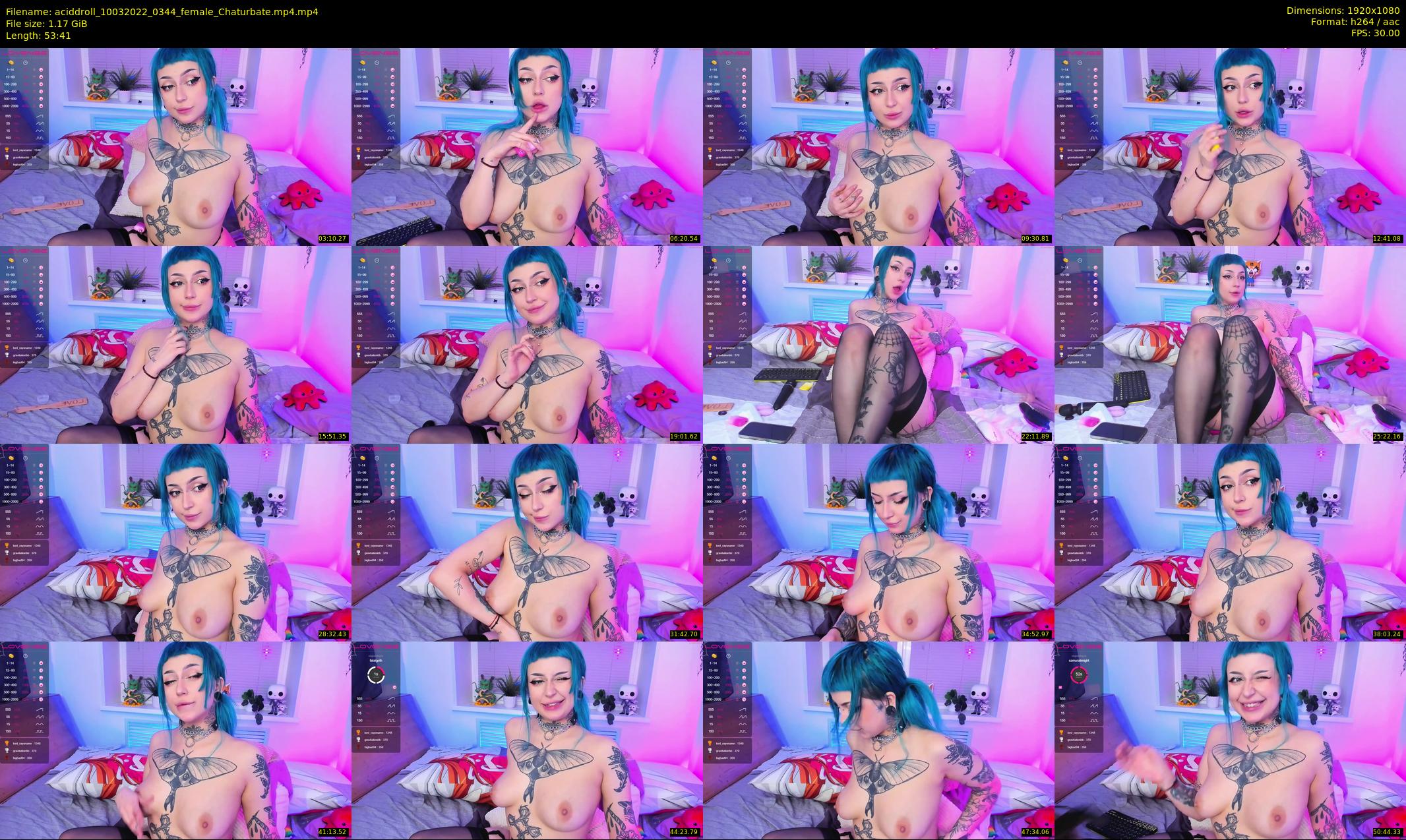 aciddroll — 54 minute Chaturbate female cam show recording, 1080p, Mar 10, 2022
