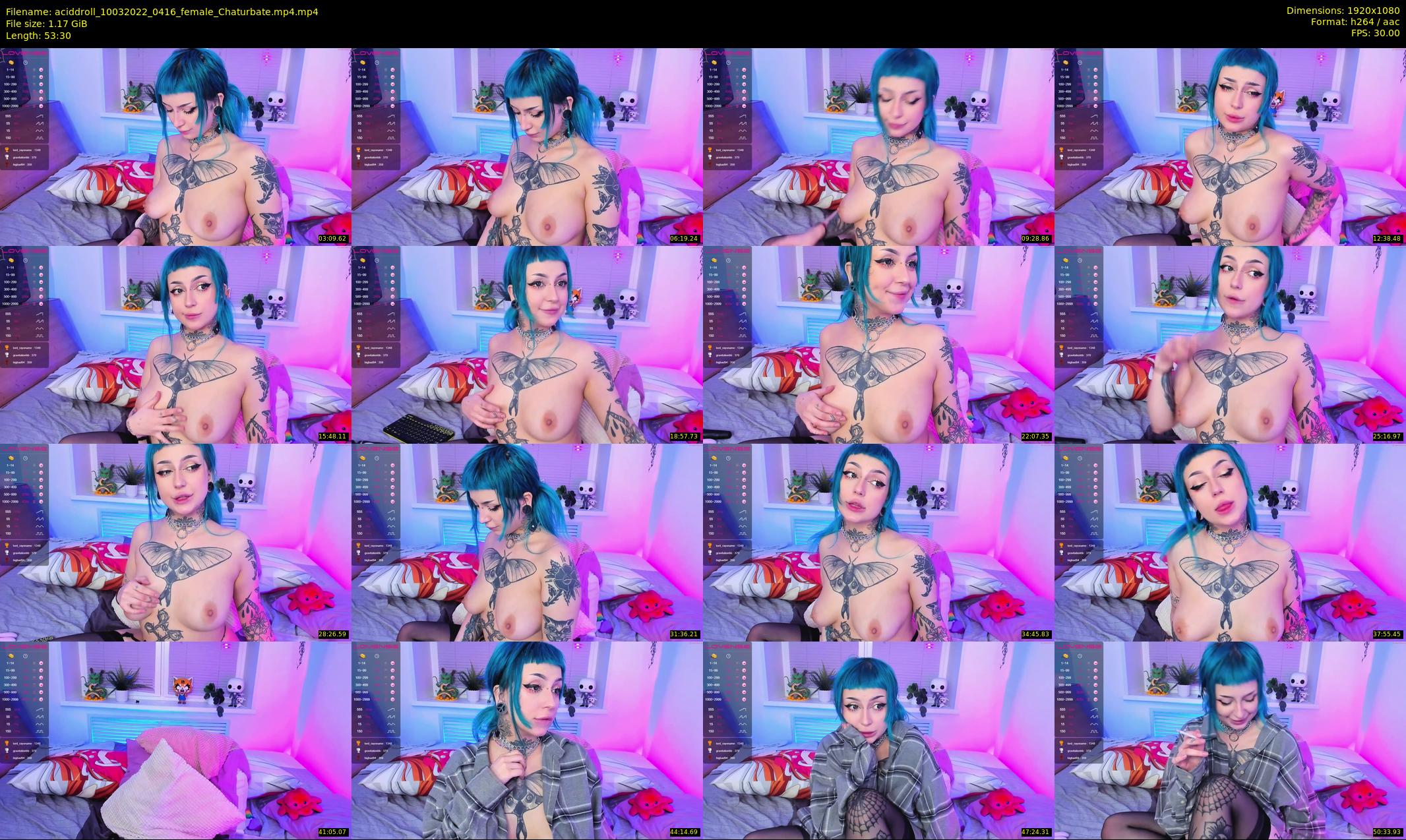 aciddroll — 54 minute Chaturbate female cam show recording, 1080p, Mar 10, 2022