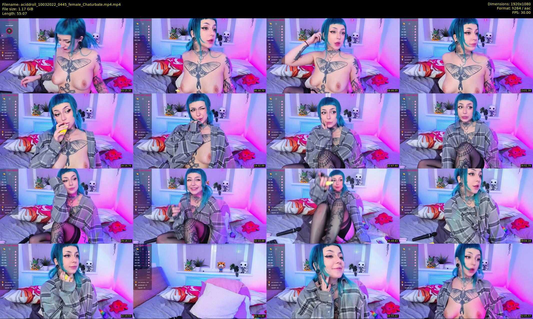 aciddroll — 56 minute Chaturbate female cam show recording, 1080p, Mar 10, 2022