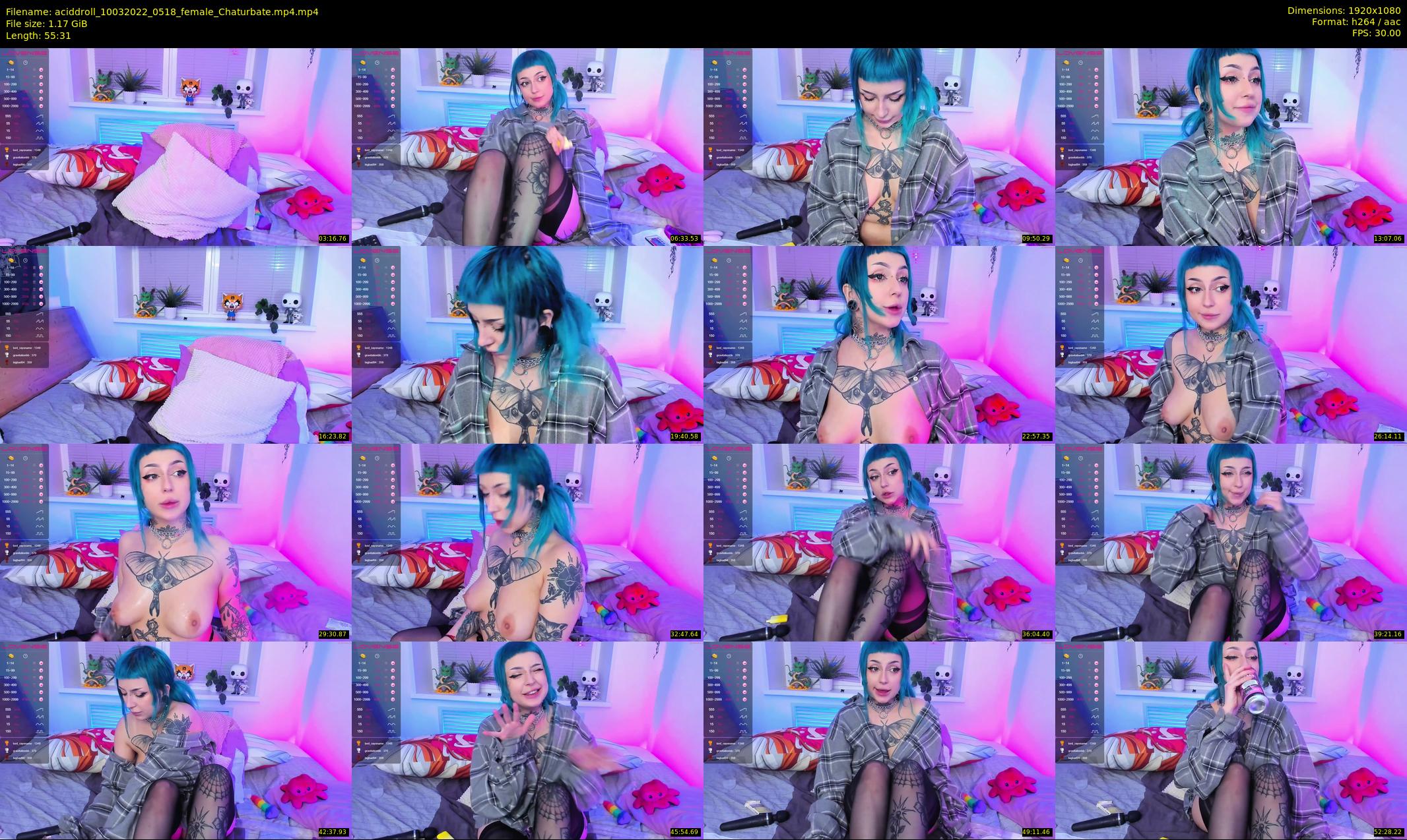 aciddroll — 56 minute Chaturbate female cam show recording, 1080p, Mar 10, 2022