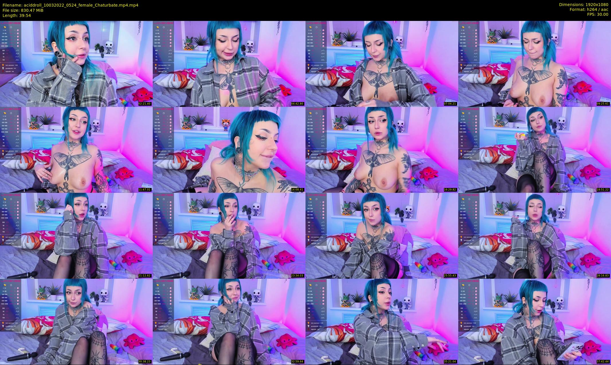 aciddroll — 40 minute Chaturbate female cam show recording, 1080p, Mar 10, 2022