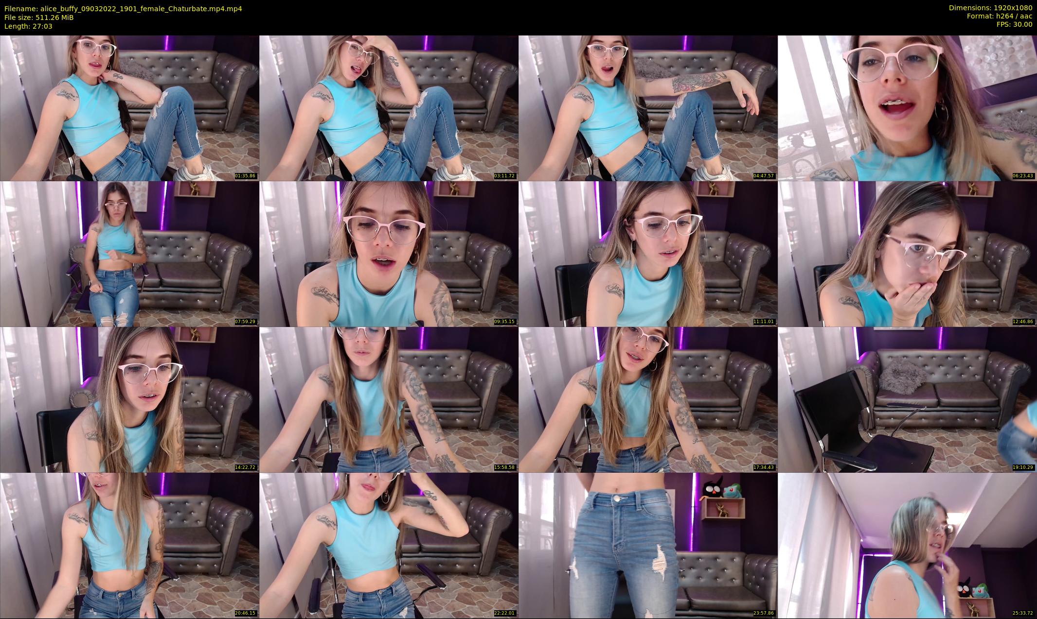 alice_buffy — 28 minute Chaturbate female cam show recording, 1080p, Mar 9, 2022